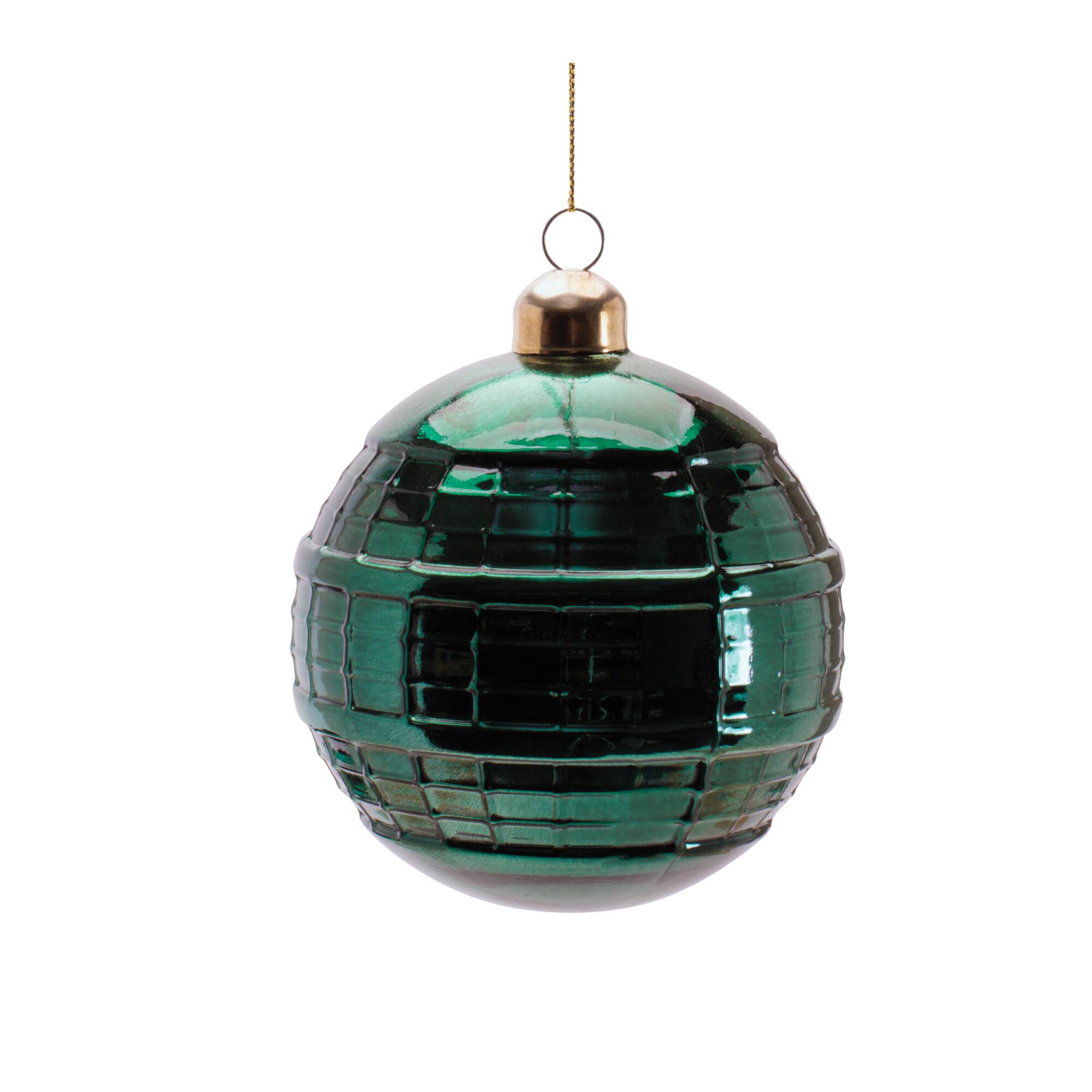 Melrose Green Glass Ball Ornament Set