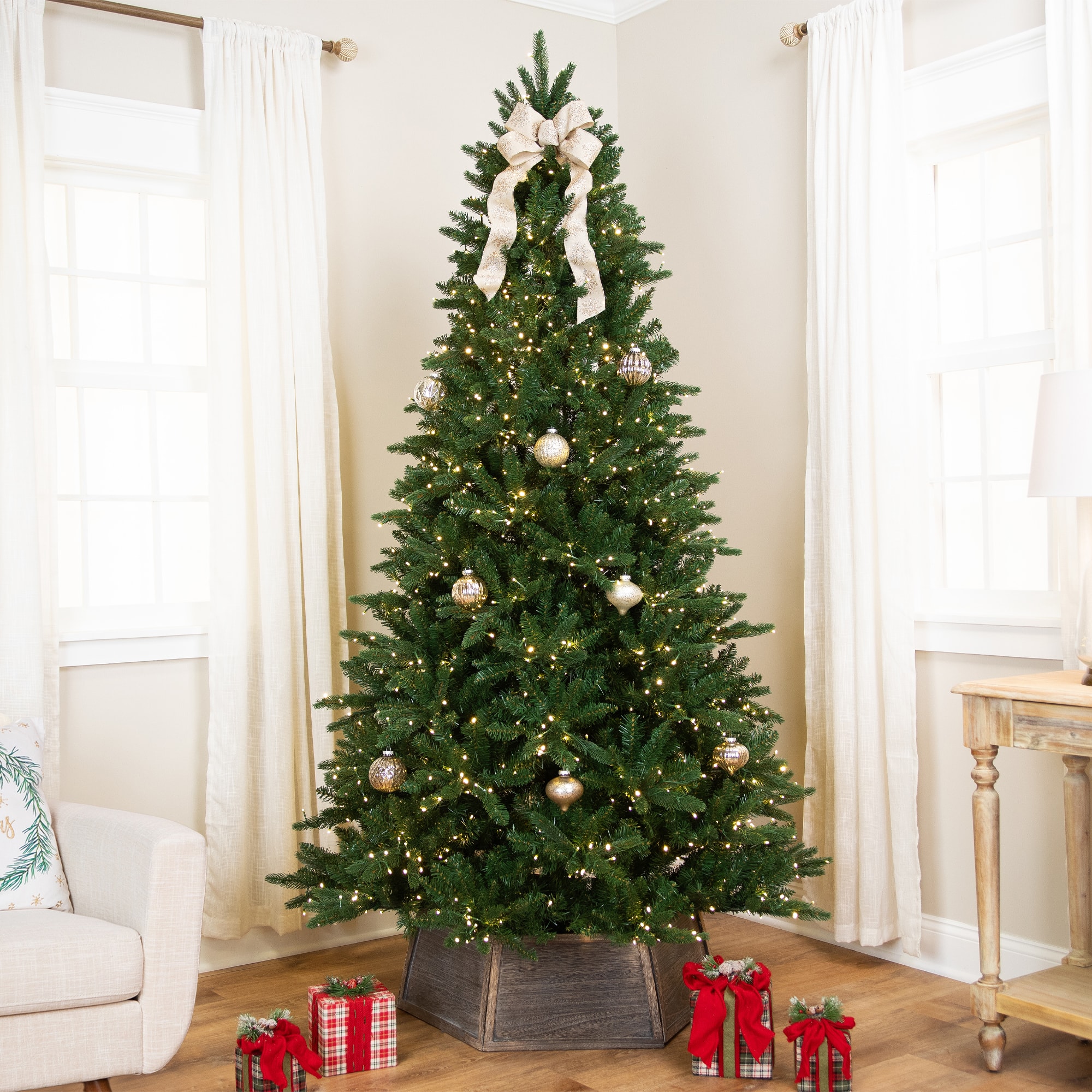 6Ft Pre-Lit Real Touch™ Elite Calgary Pine IPT Artificial Christmas Tree, Dual Color LED Lights By Northlight in Green | 6 ft | Michaels®