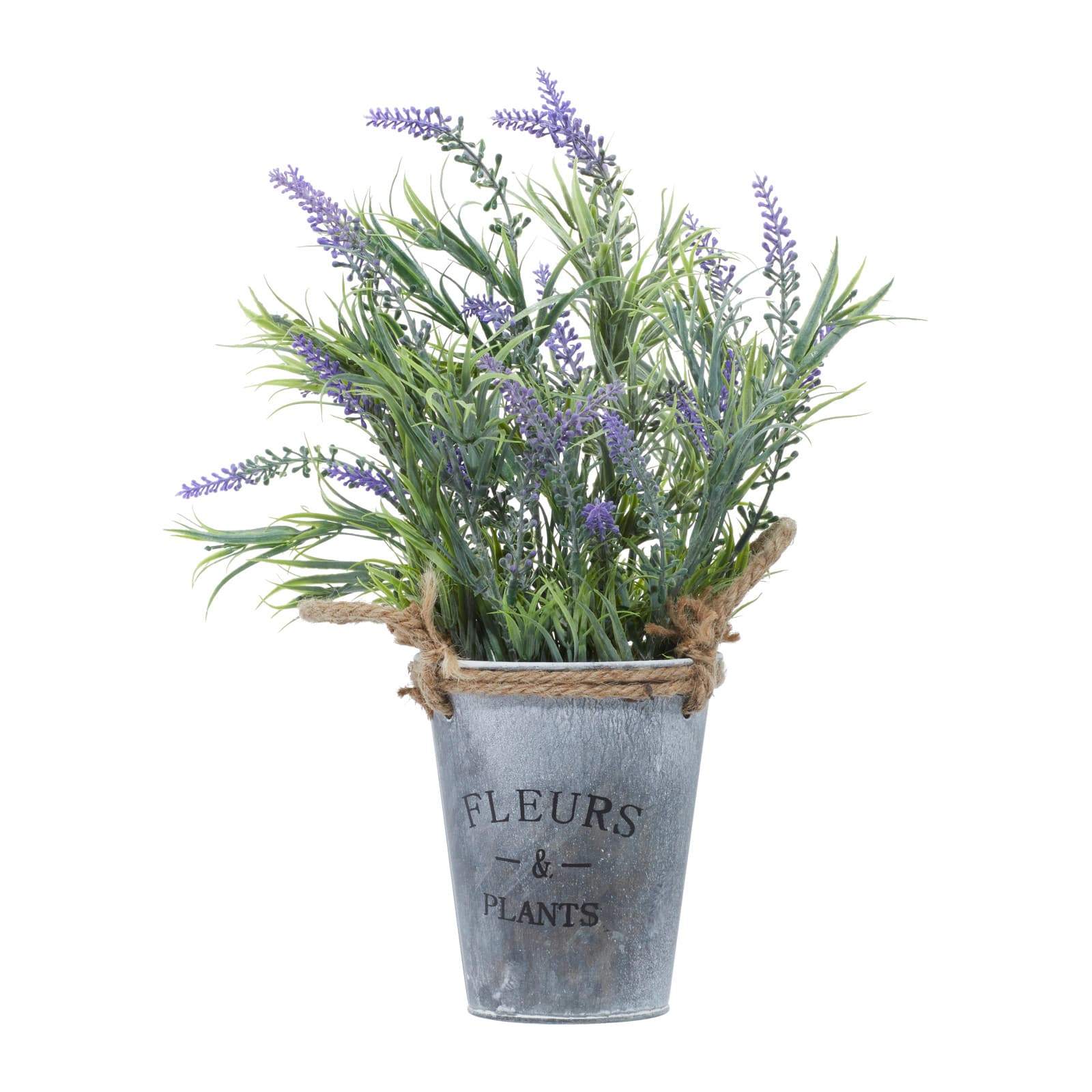 Grey Plastic Contemporary Artificial Foliage, 13" x 9" x 14"
