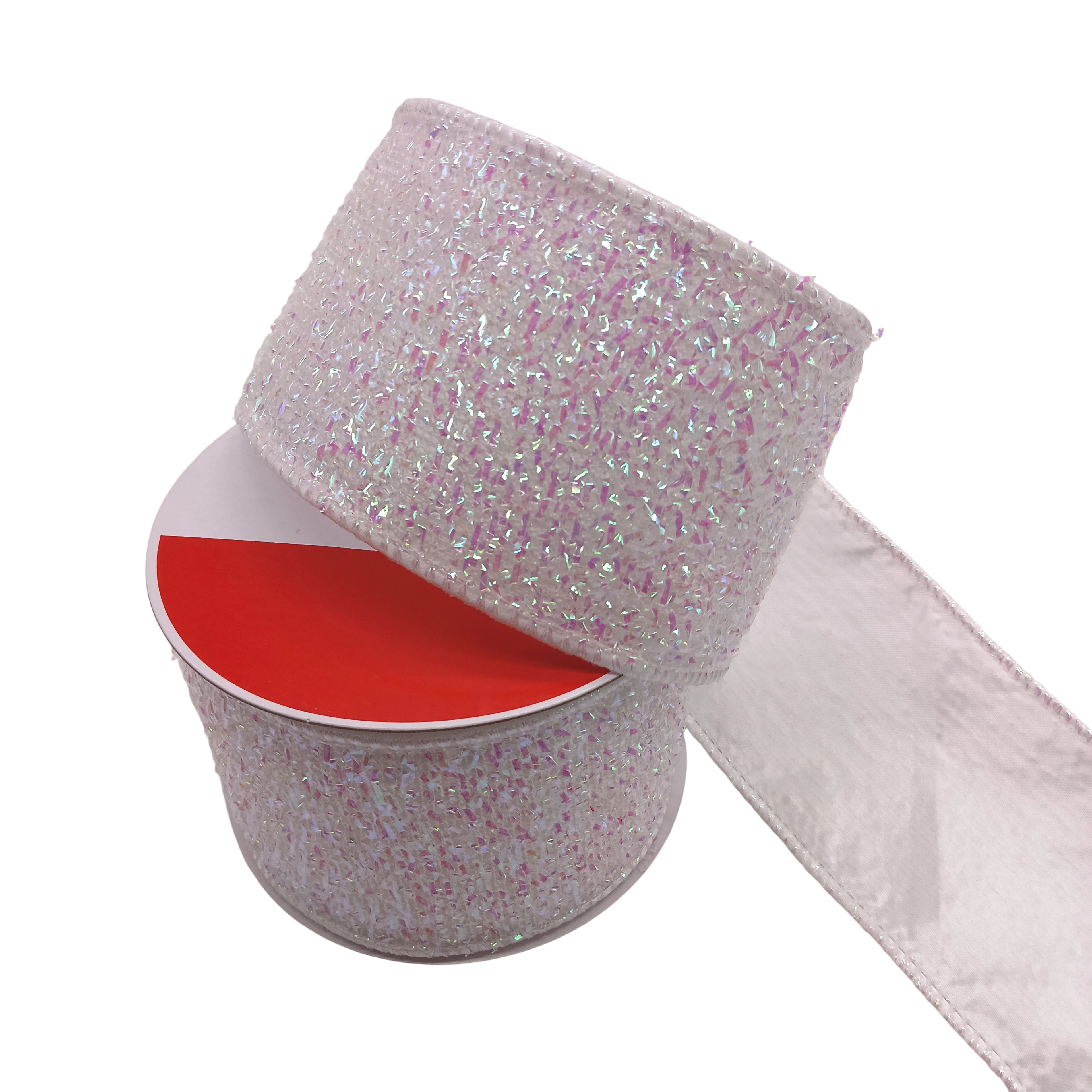 2.5" x 6.6yd. Iridescent Wired Tinsel Ribbon by Celebrate It®