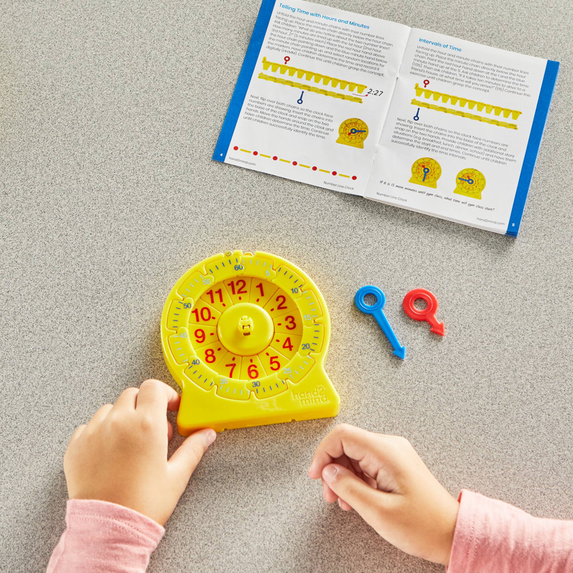 hand2mind Magnetic Demo Clock Set