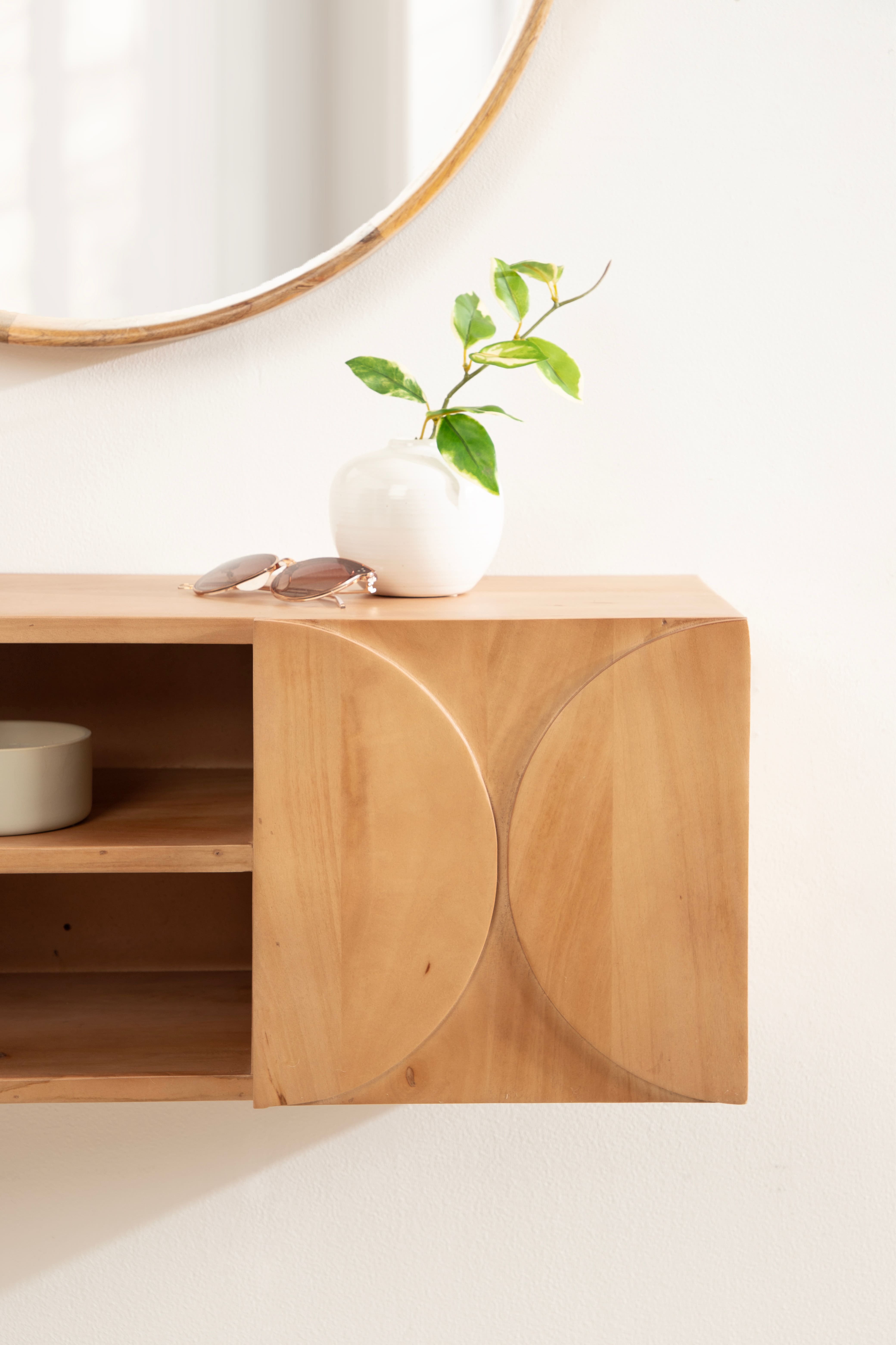 Kate and Laurel Townsend Floating Media Wall Cabinet
