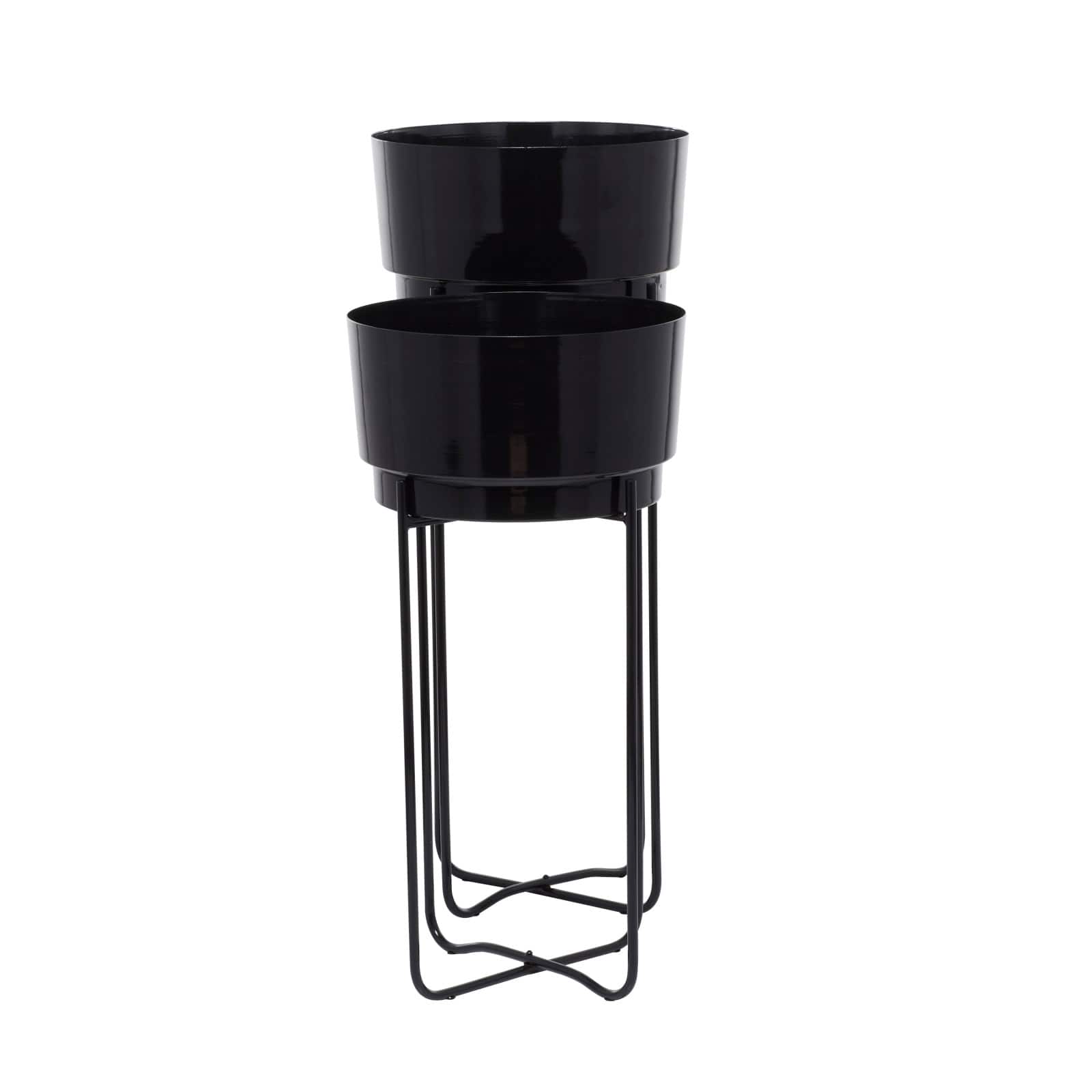CosmoLiving by Cosmopolitan Contemporary Planter Stand Set