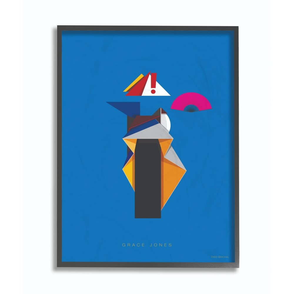 Stupell Industries Grace Jones Wall Art in Black Frame