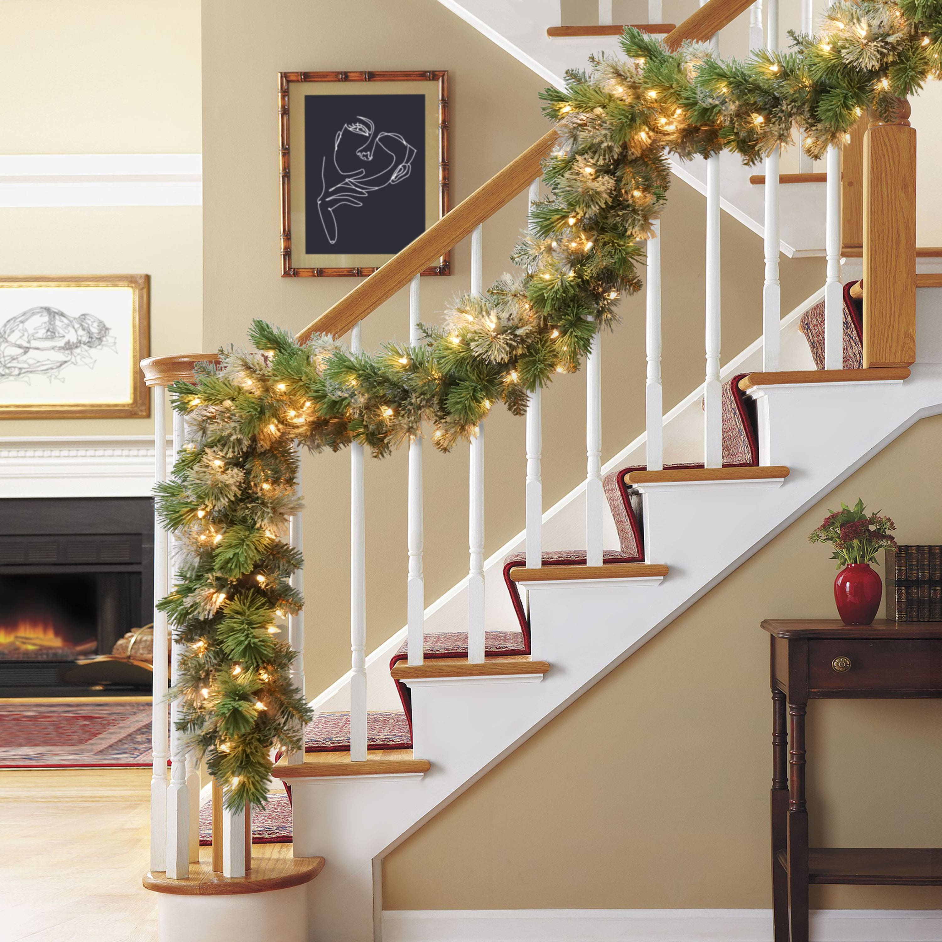 9ft. Pre-Lit Oklahoma Pine Artificial Garland