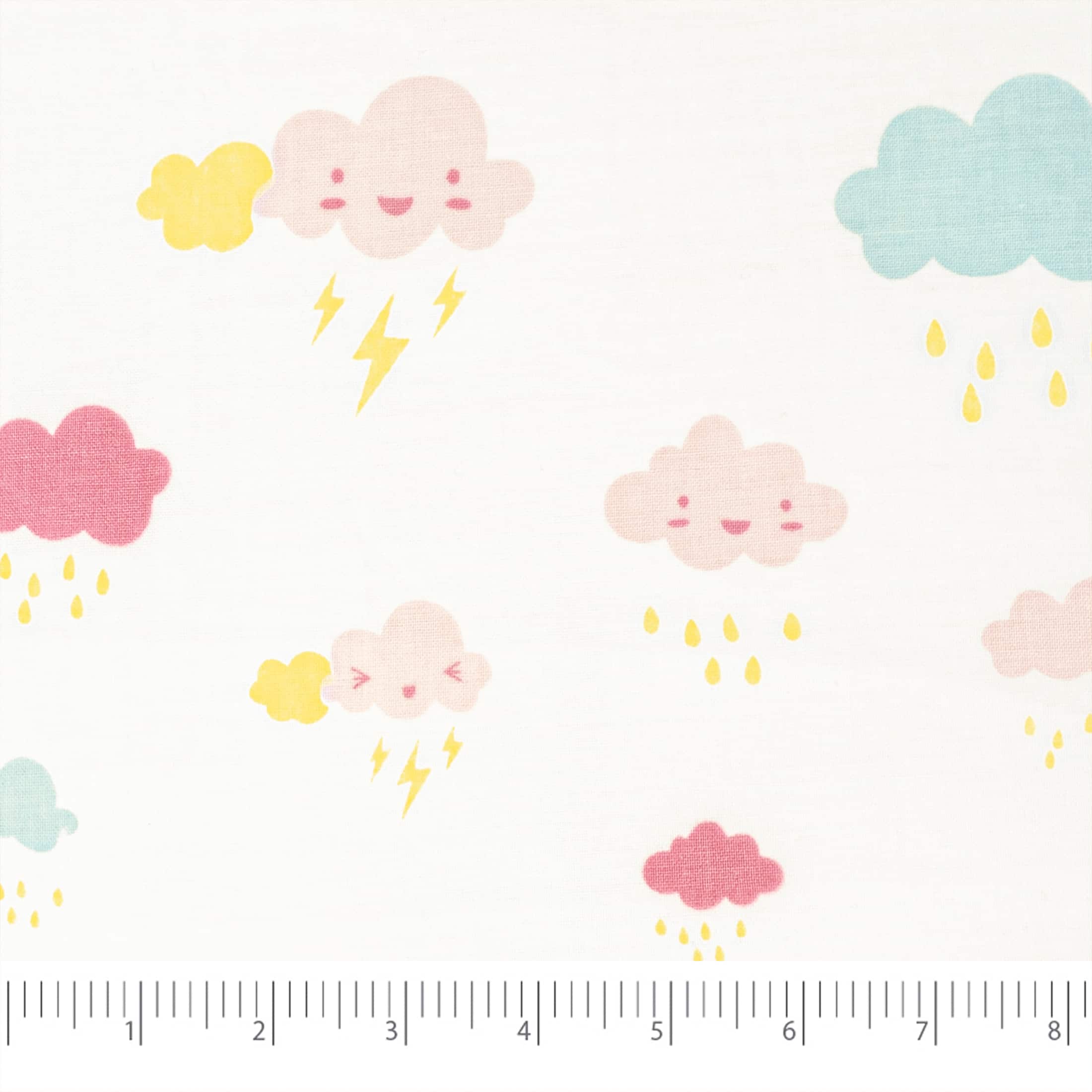 Roc-Lon Cloud Print Muslin Fabric
