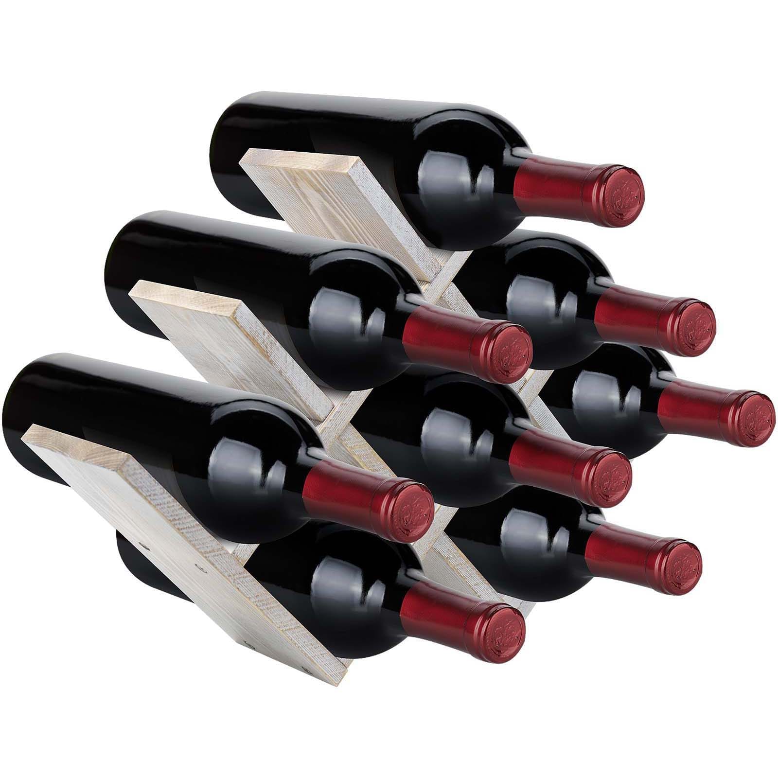 Sorbus Gray 8 Bottle Butterfly Countertop Wine Rack Michaels