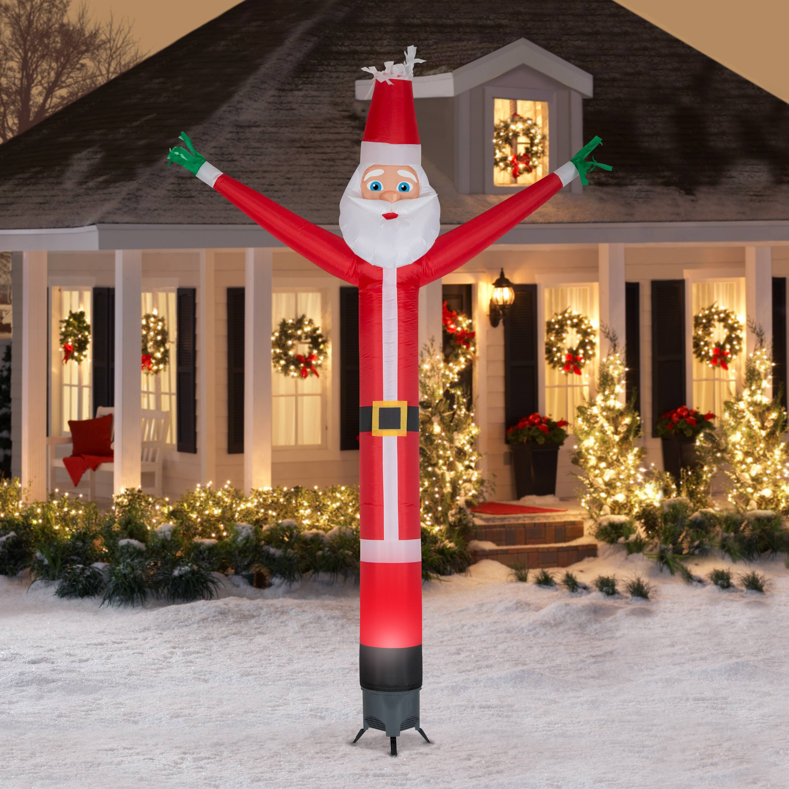 12ft. Animated Airblown® Jolly Jiggler Santa with Internal Spotlight