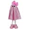 10.5" Standing Fabric Glitter Ghost with Bow Tabletop Décor by Ashland®