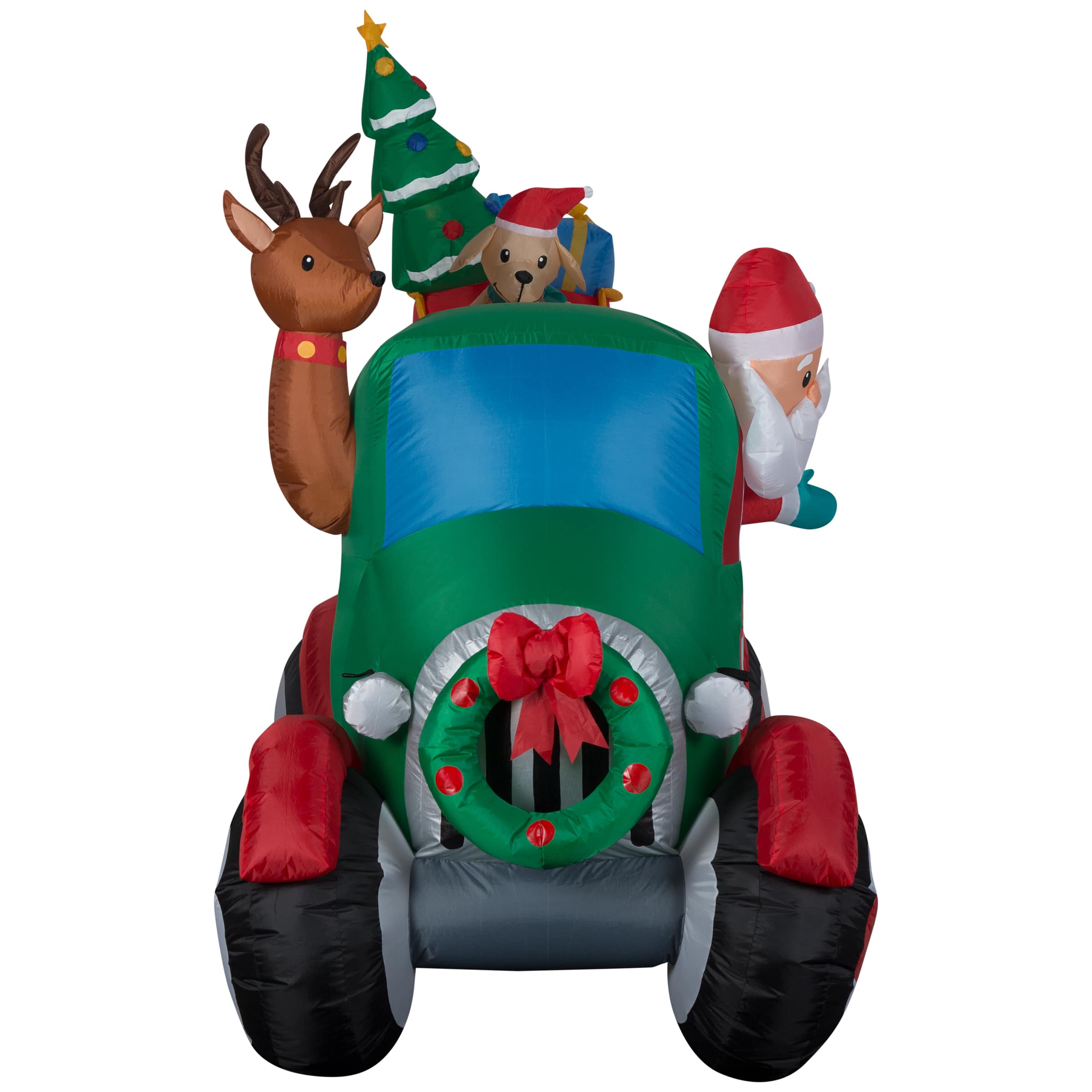 6ft. Airblown&#xAE; Inflatable Christmas Santa&#x27;s Tow Truck