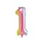 Wizardi 32" Rainbow Gradient Number Foil Balloon