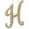 13.75" Gold Pearl Script Letter Wall Décor by Ashland®