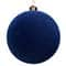 6 Pack 4" Flocked Shatterproof Ball Ornaments by Ashland®