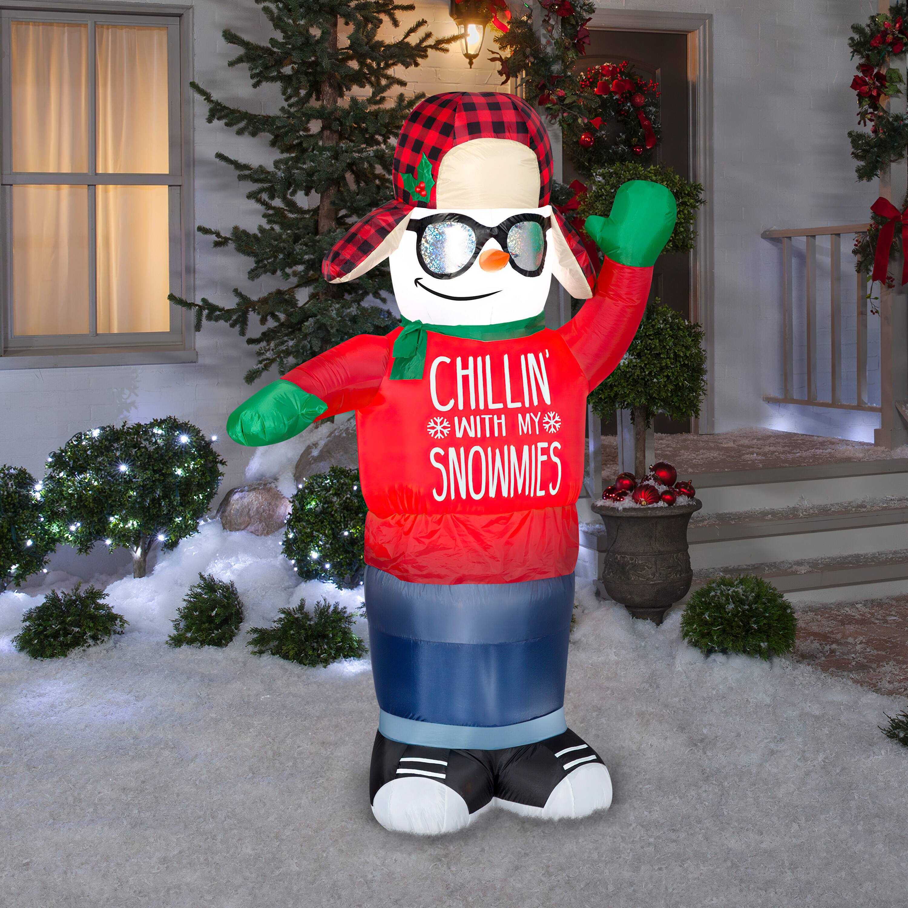 6ft. Animated Airblown® Inflatable Swaying Chillin Snowman