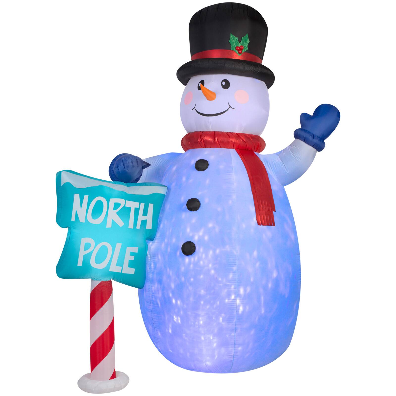 10ft. Projection™ Giant Airblown® Inflatable Christmas Kaleidoscope Snowman