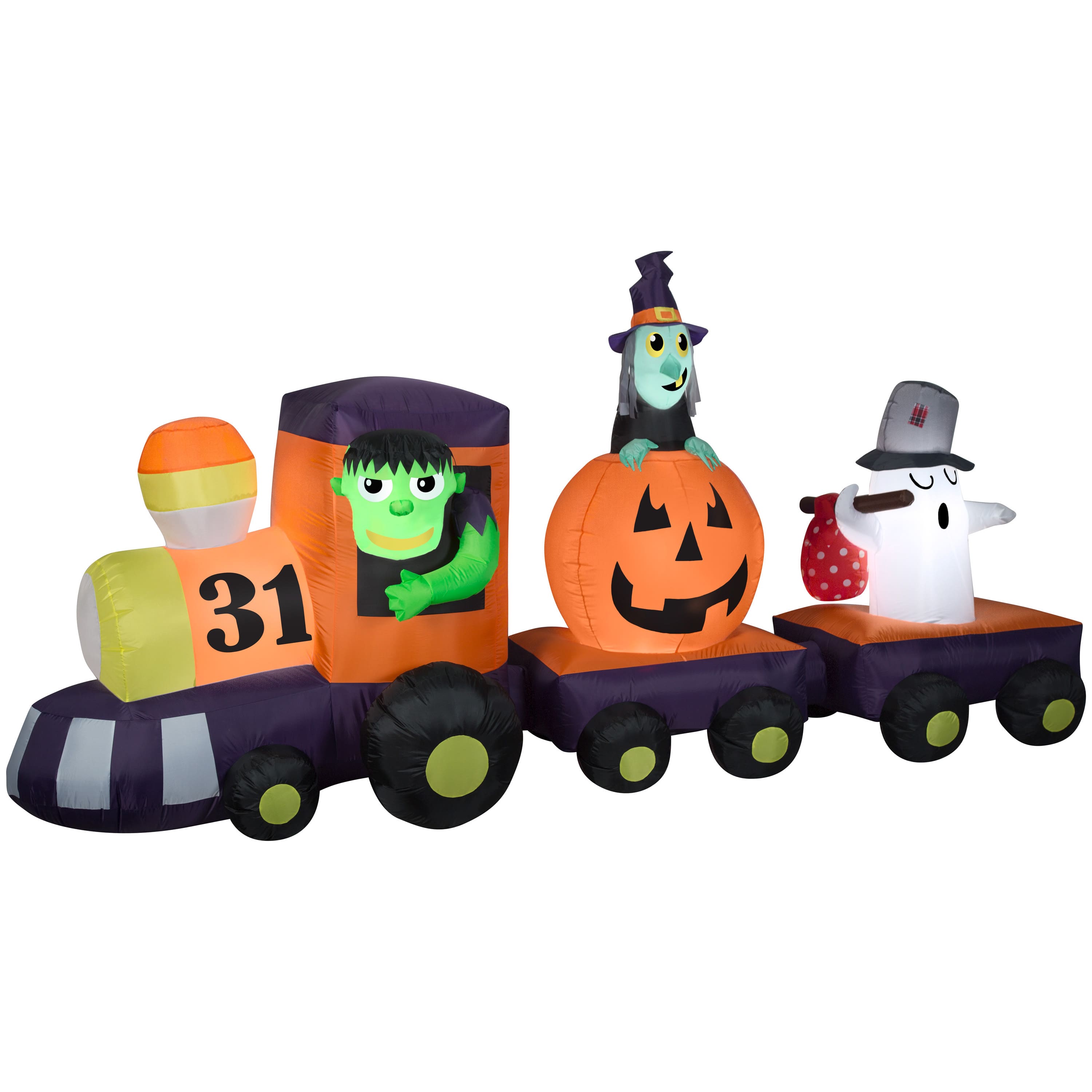 3.8ft. Airblown&#xAE; Inflatable Halloween Train