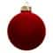 8 Pack 2.5" Flocked Glass Ball Ornaments by Ashland®