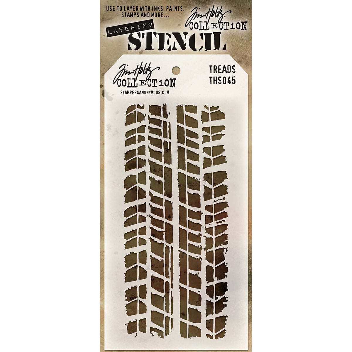 Stampers Anonymous Tim Holtz&#xAE; Treads Layered Stencil