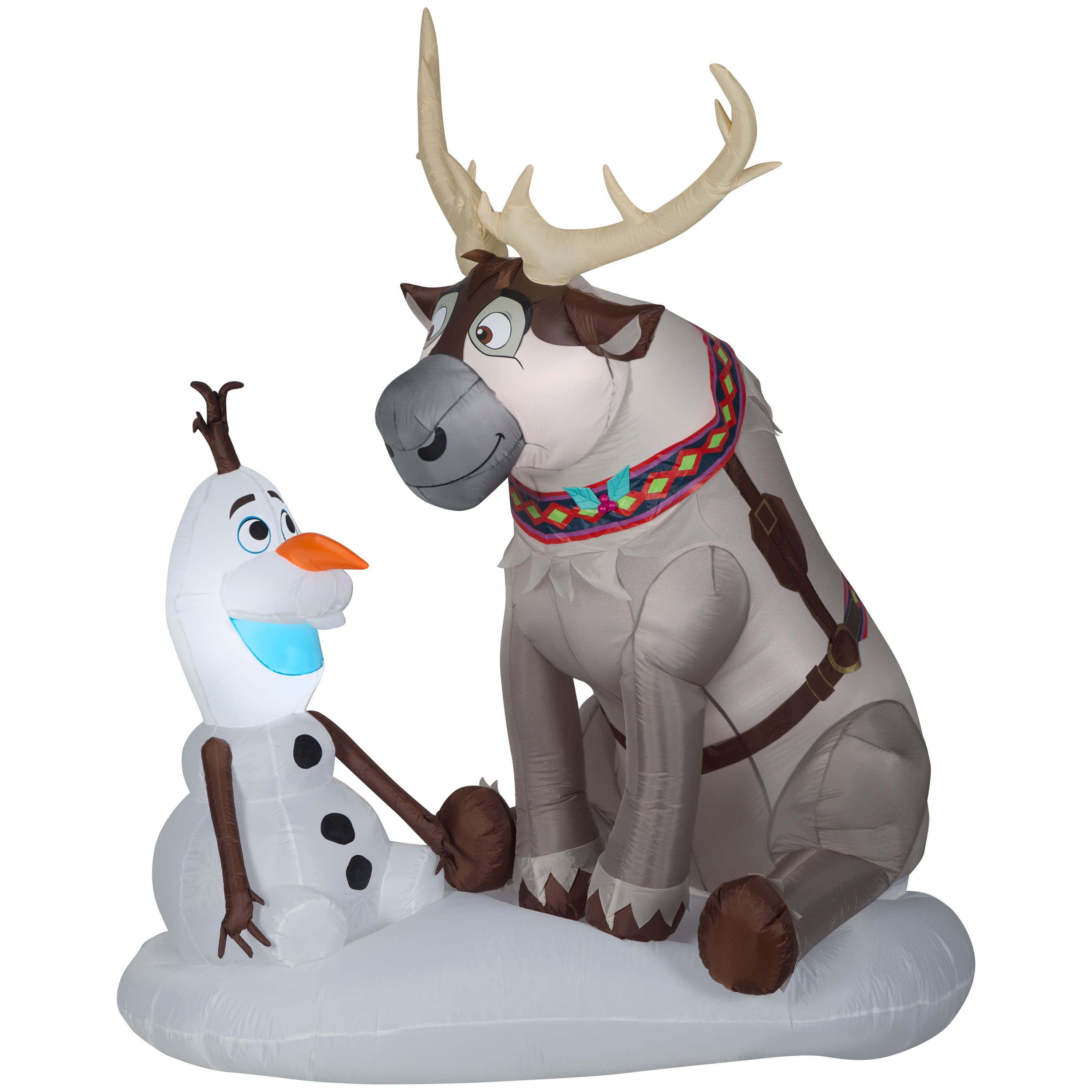 7ft. Airblown® Inflatable Disney Olaf & Sven Scene