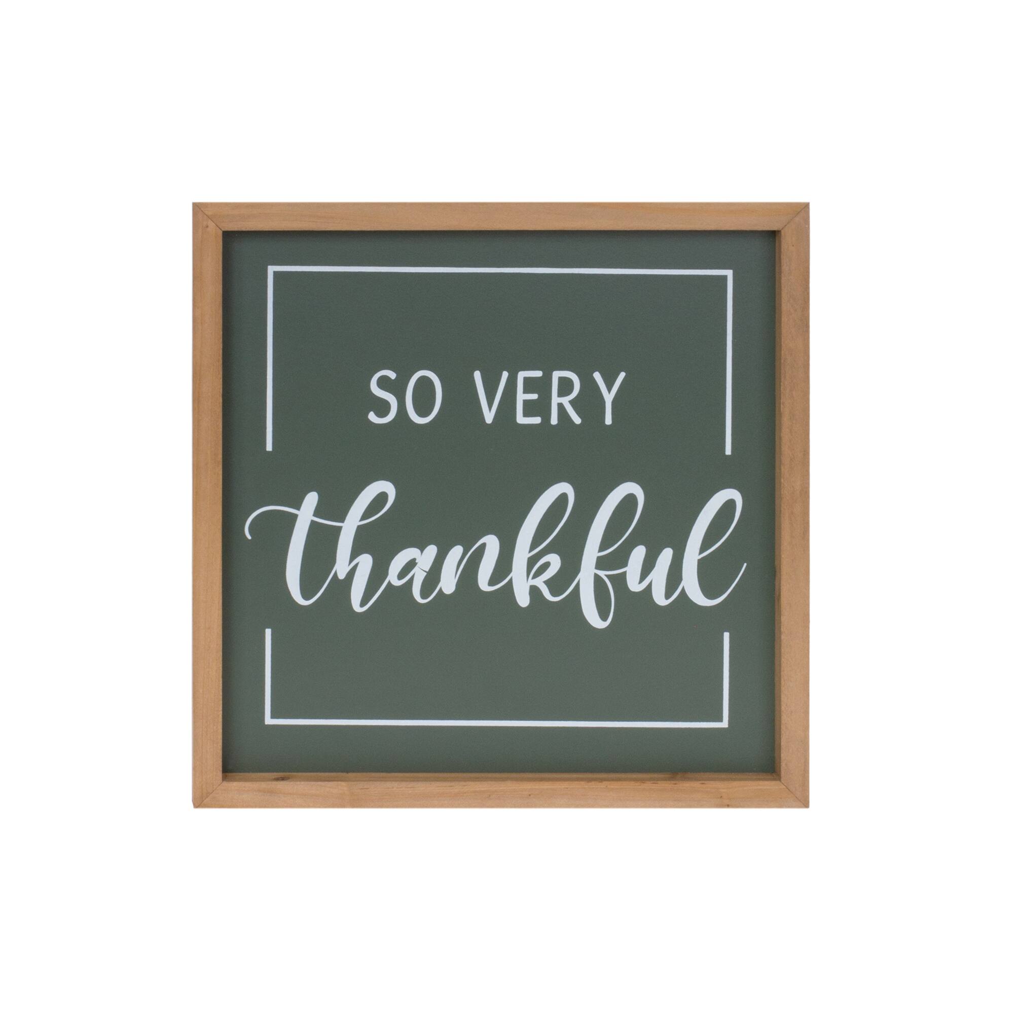 Gather and Thankful Sentiment Sign Set
