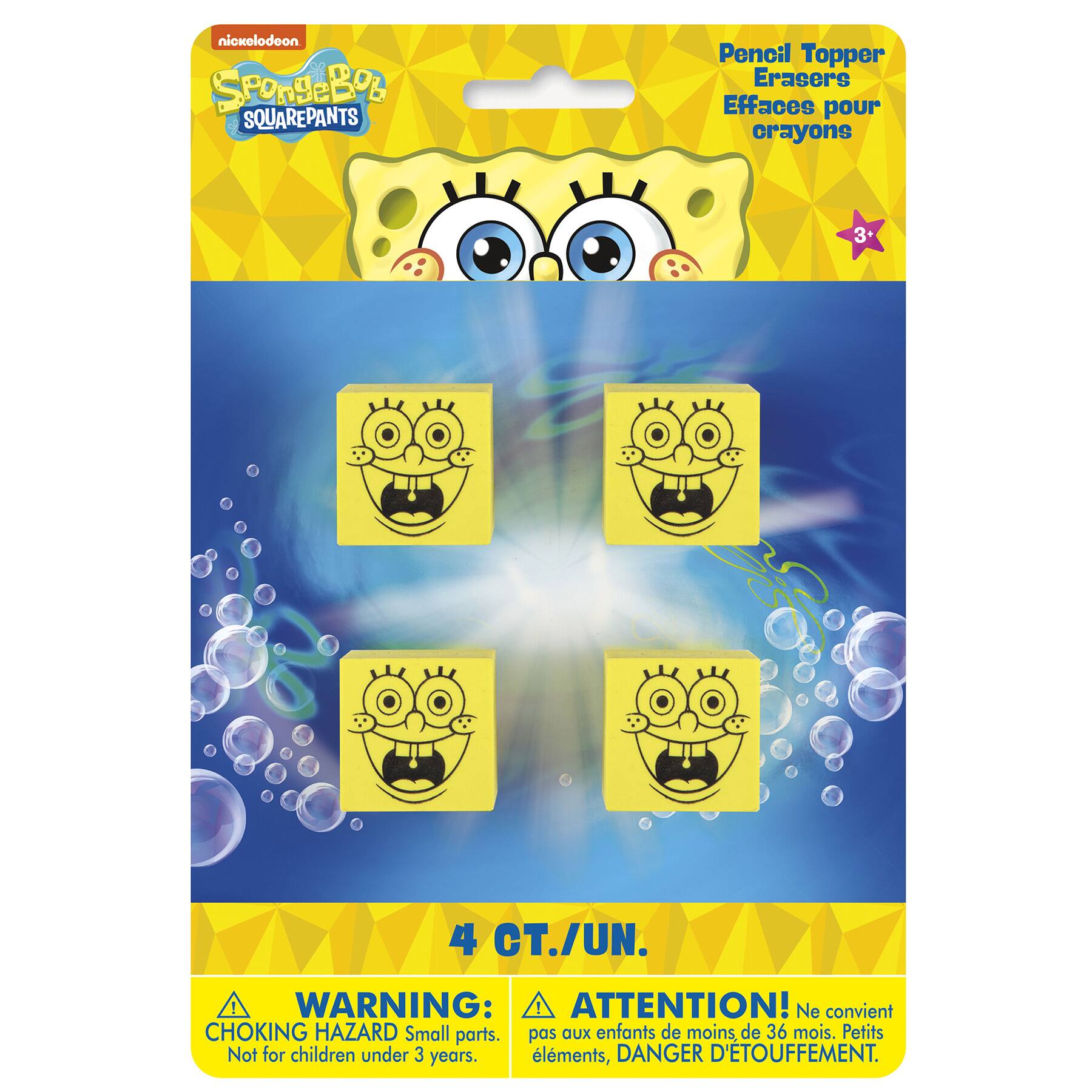Spongebob Pencil Erasers Spongebob Party Favors Spongebob Pencil Erasers Spongebob Party Favors