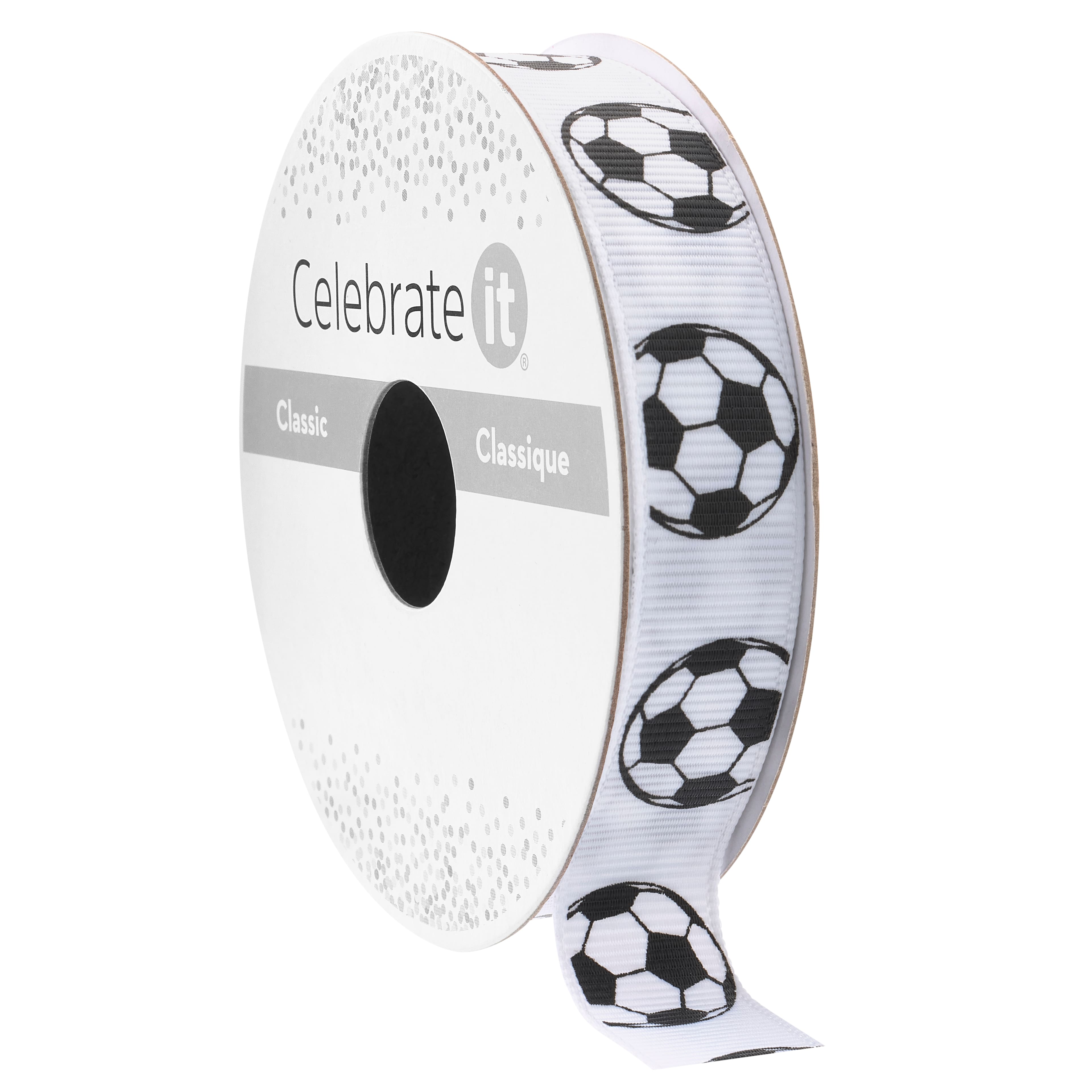 5/8'' x 7yd. Soccer Ribbon by Celebrate It® Classic