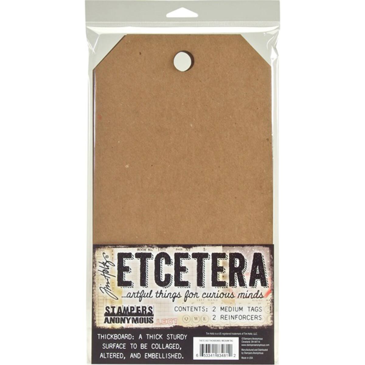 Stampers Anonymous Tim Holtz&#xAE; Etcetera Medium Tags