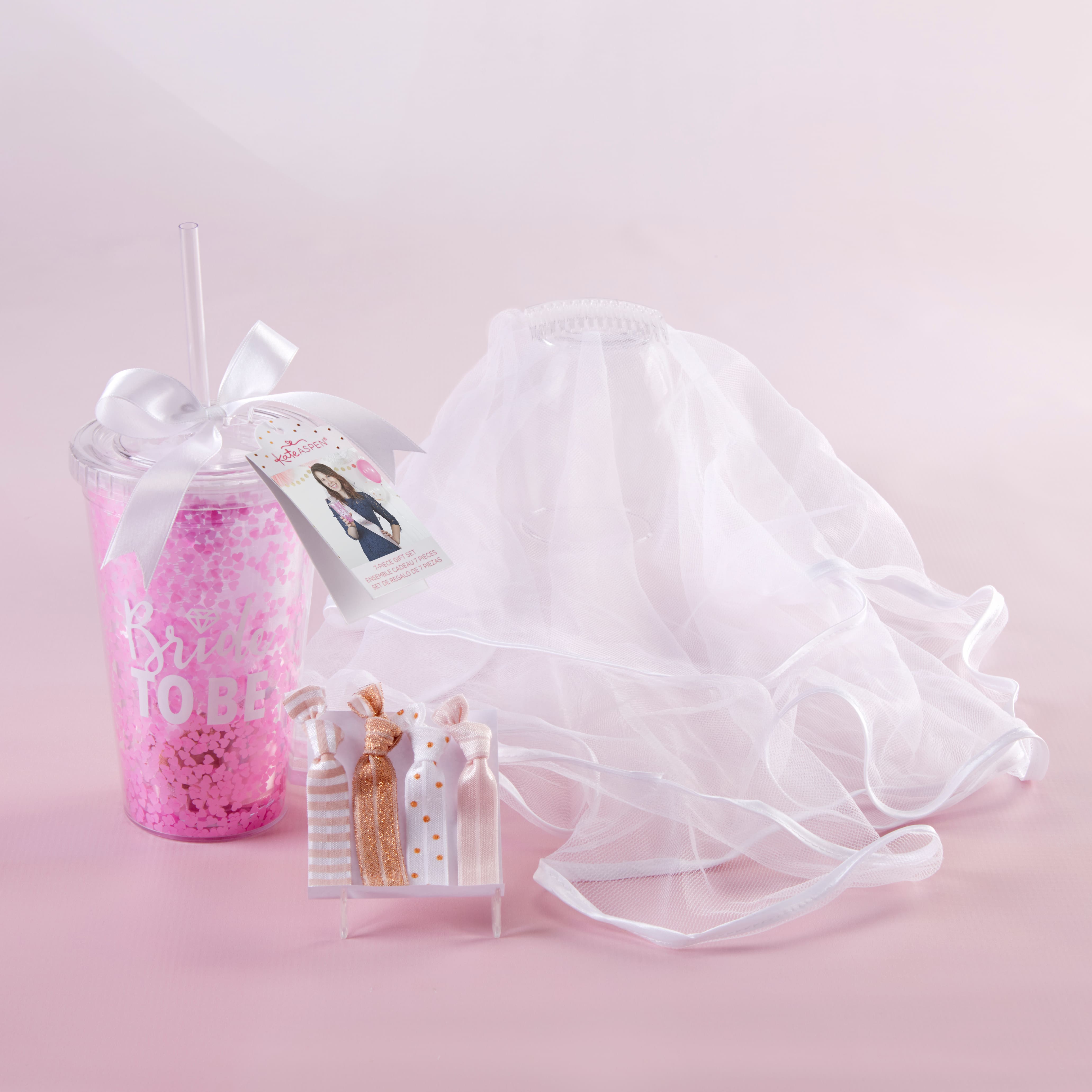 Kate Aspen&#xAE; Bride To Be Bachelorette Gift Set with Veil and Tumbler