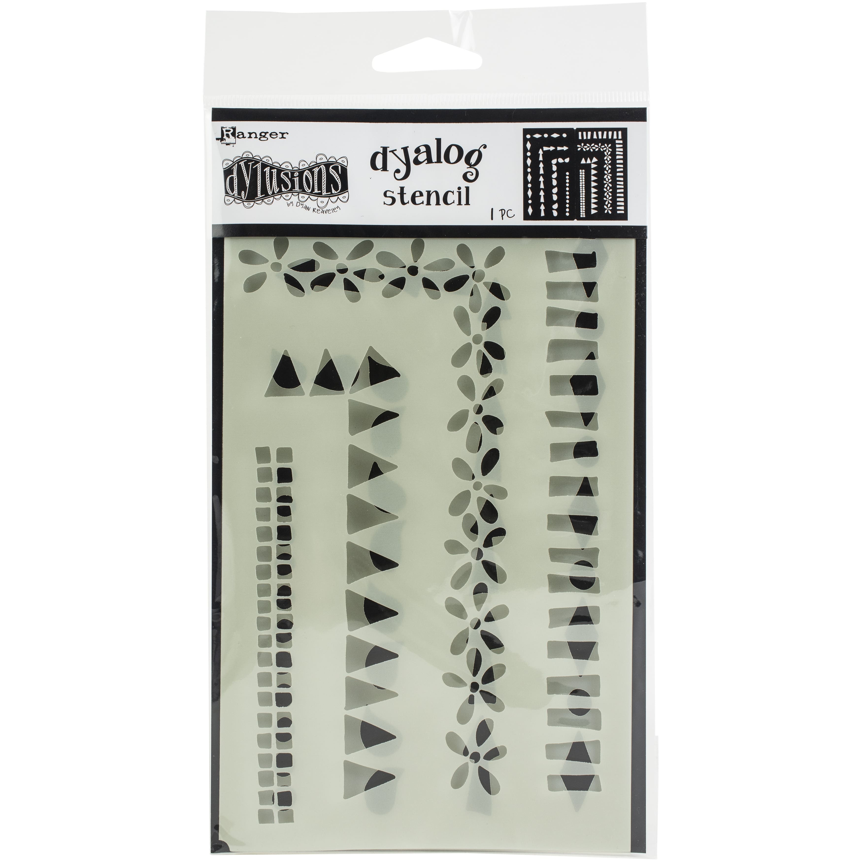 Dyan Reaveley's Dylusions Frame It Dyalog Stencil