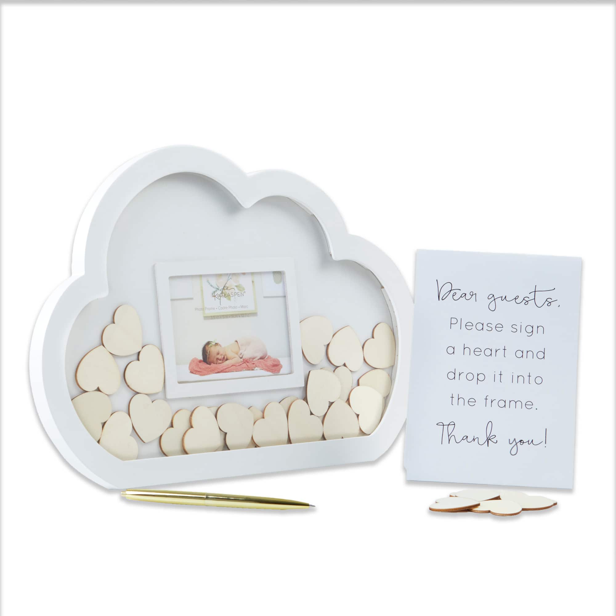Baby Shower Cloud Frame Guest Book 