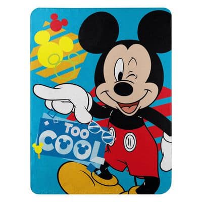 Mickey Cool Mouse Rolled Fleece Throw | Michaels