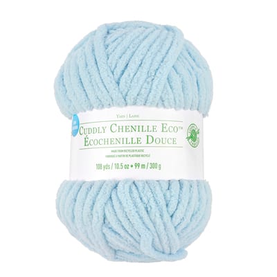 Cuddly Chenille Eco™ Yarn by Loops & Threads™ in Seafoam, 10.5