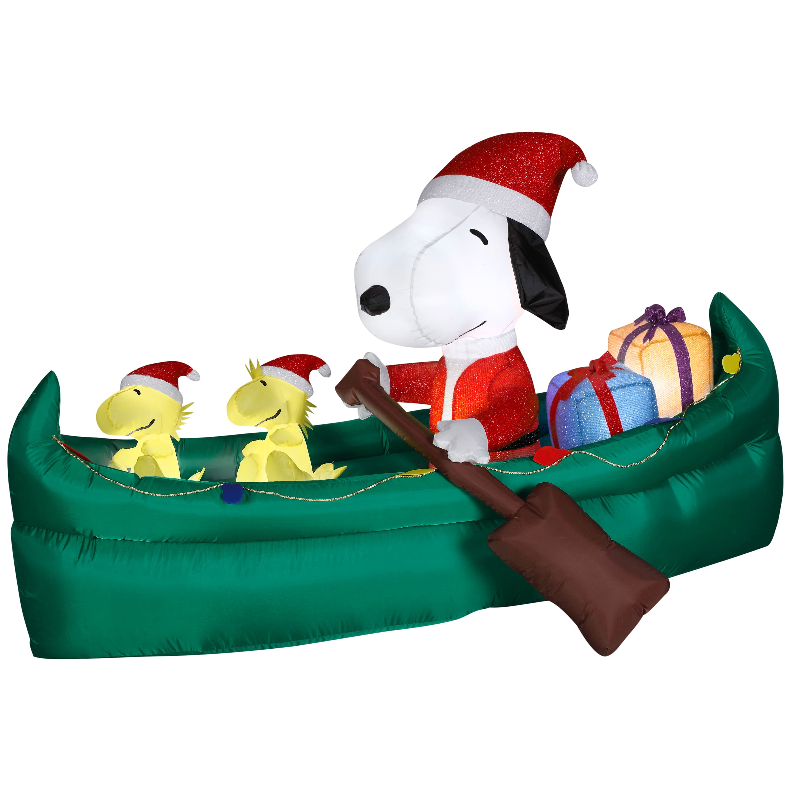 3.5ft. Animated Airblown® Inflatable Mixed Media Snoopy with Presents ...