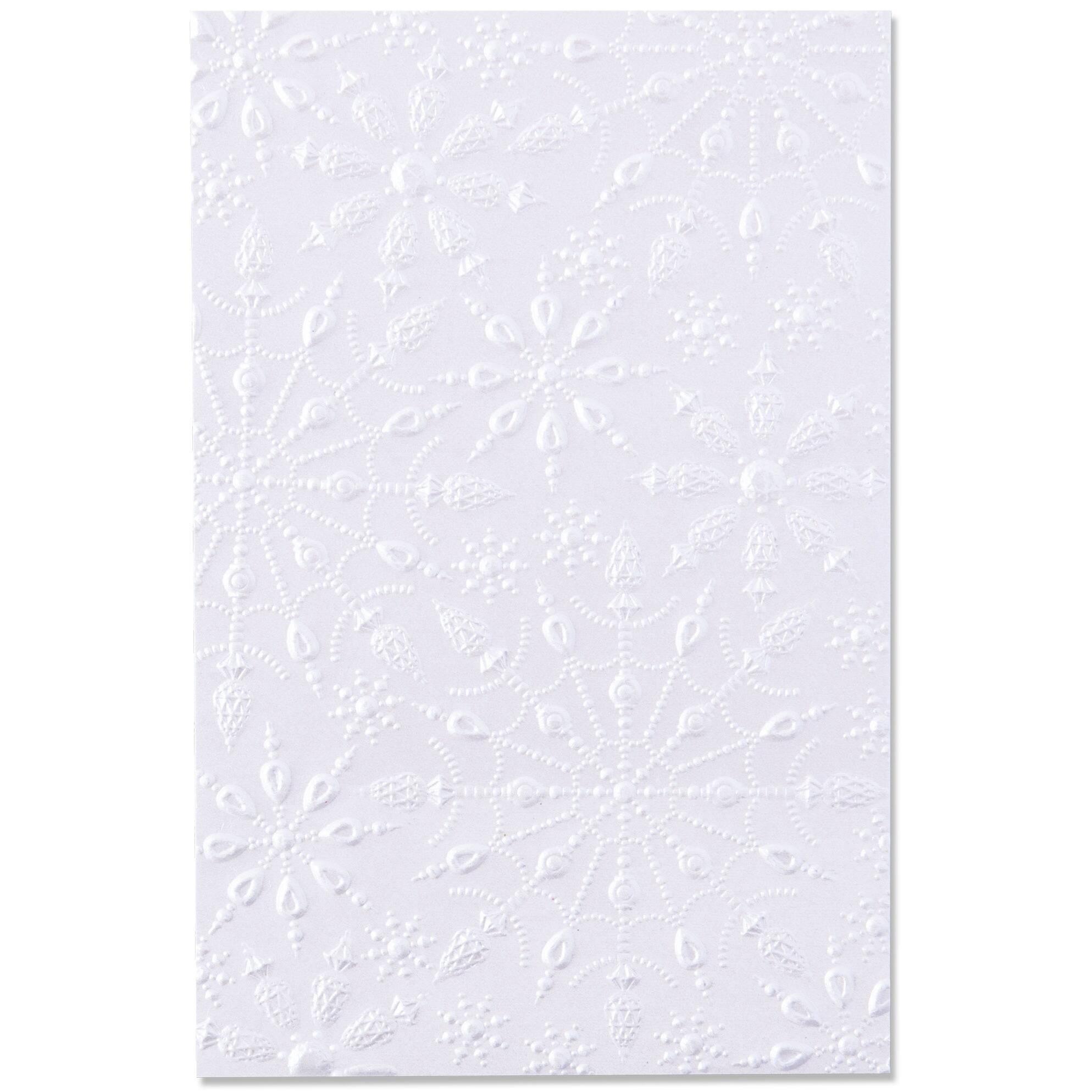 Sizzix&#xAE; 3-D Textured Impressions&#x2122; Jeweled Snowflakes Embossing Folder by Kath Breen