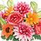 21" Dahlia, Ranunculus & Anemone Bush by Ashland®
