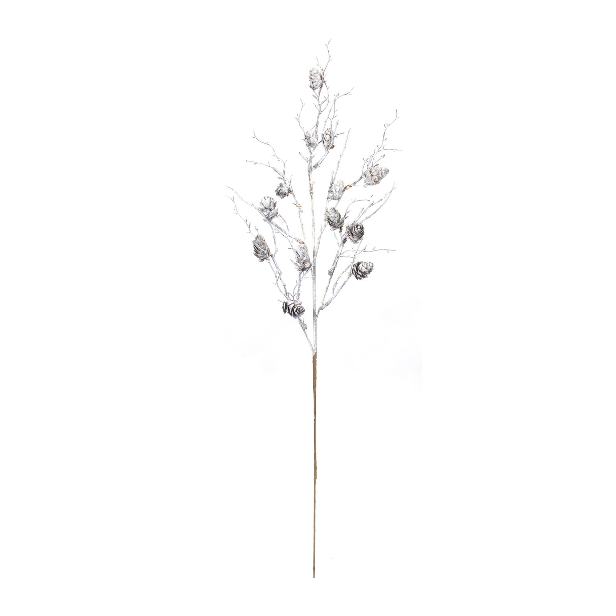 Frosted White Pinecone Twig Sprays, 6ct.