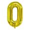 Wizardi 32" Gold Number Foil Balloon