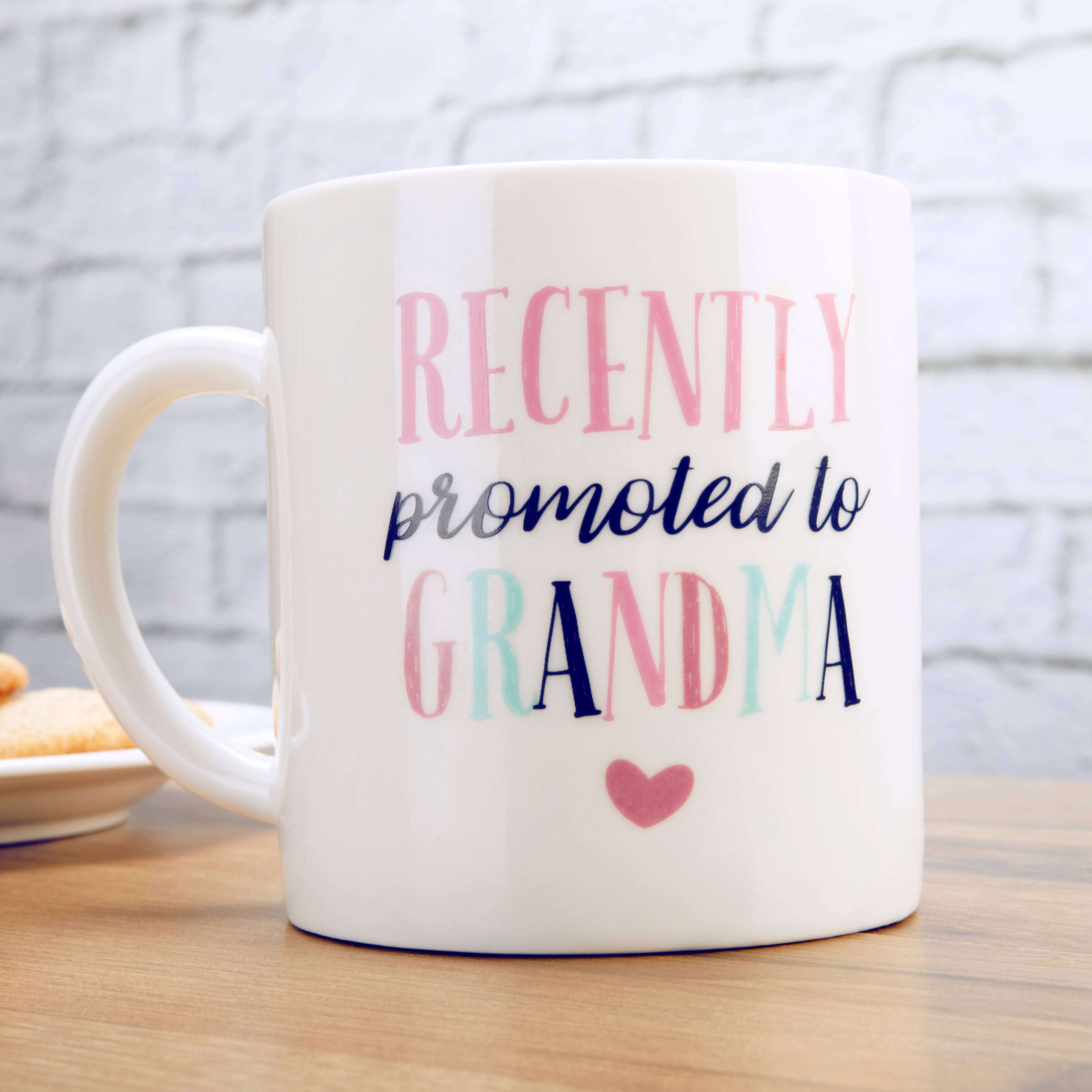 Kate Aspen® Promoted To Grandma 16 oz. White Coffee Mug