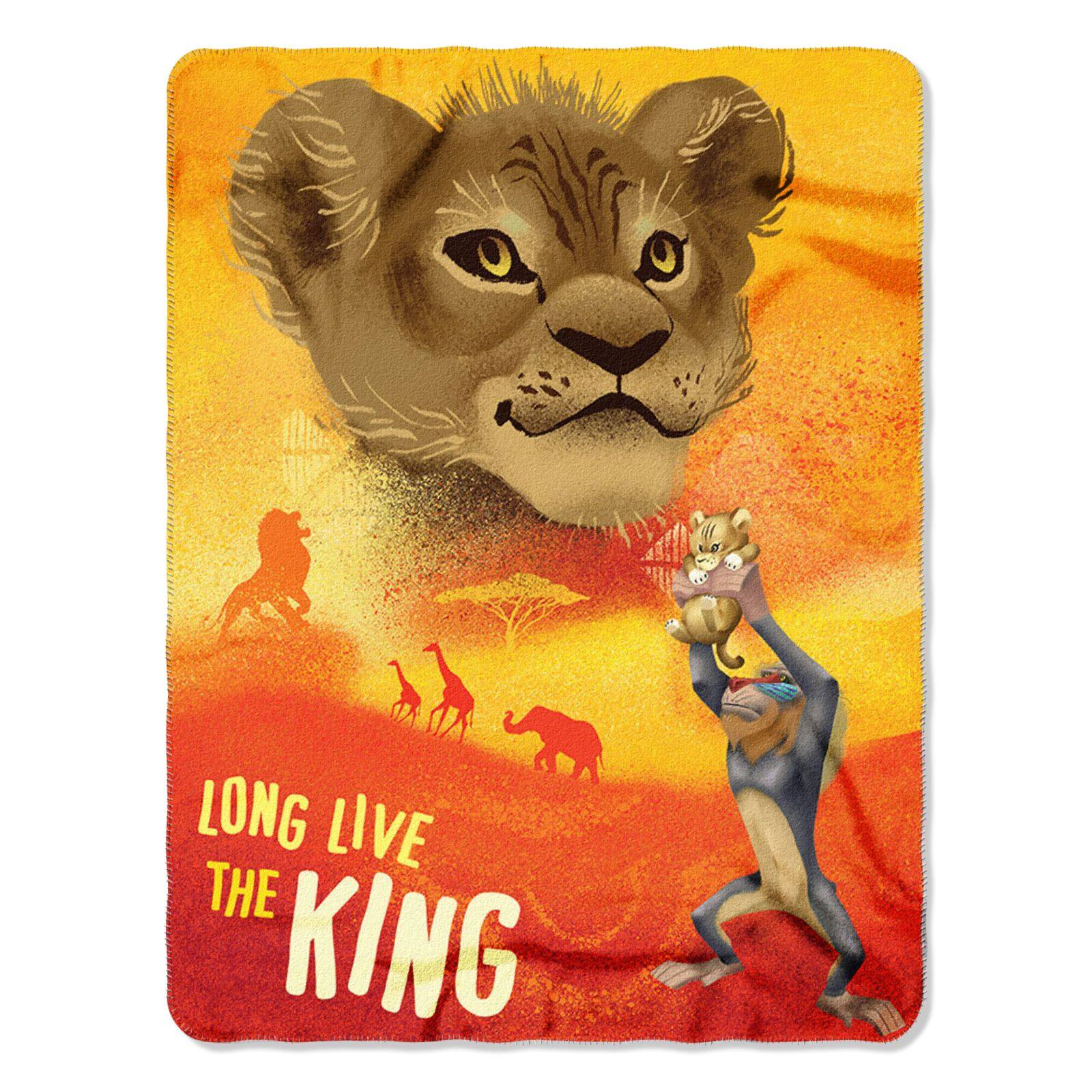 lion king no sew fleece blanket kit