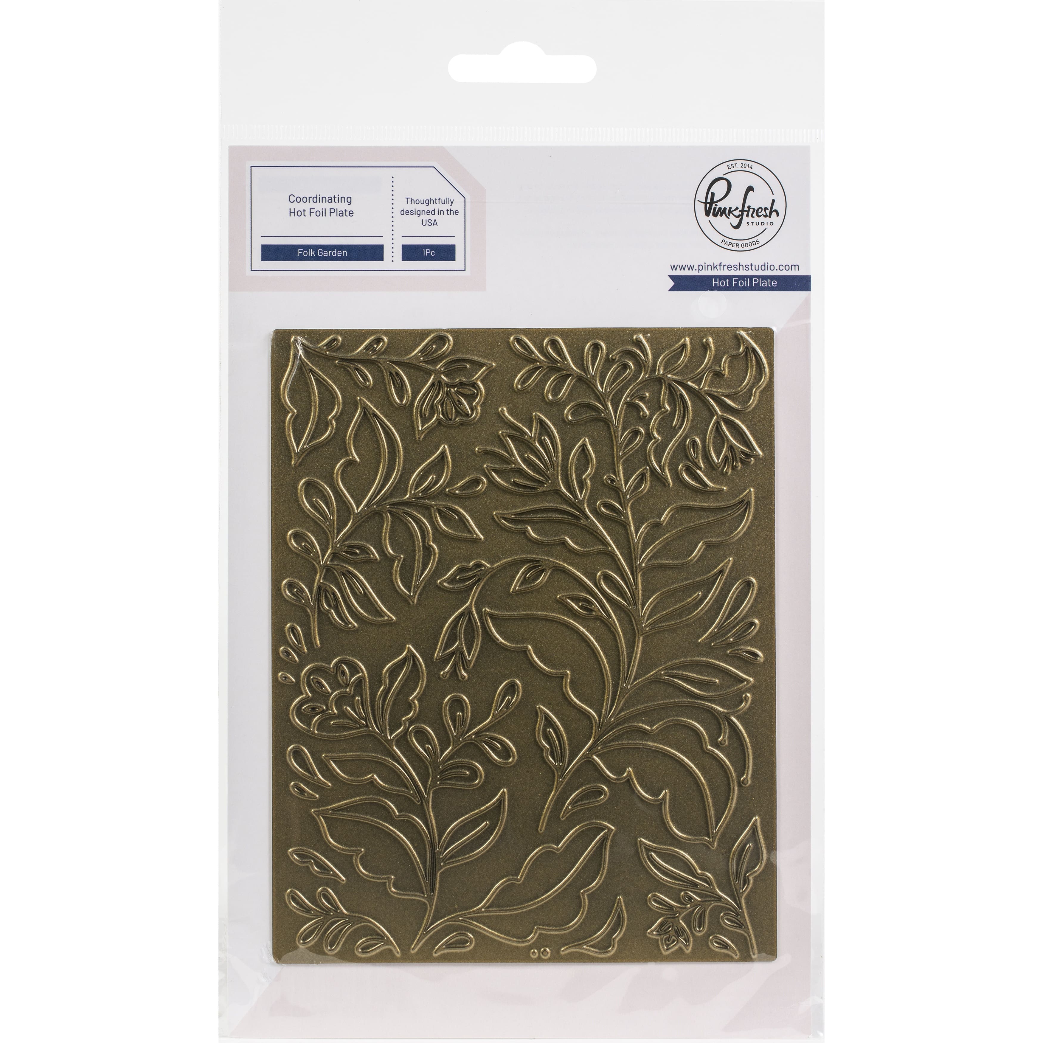 Pinkfresh Studio Folk Garden Hot Foil Plate