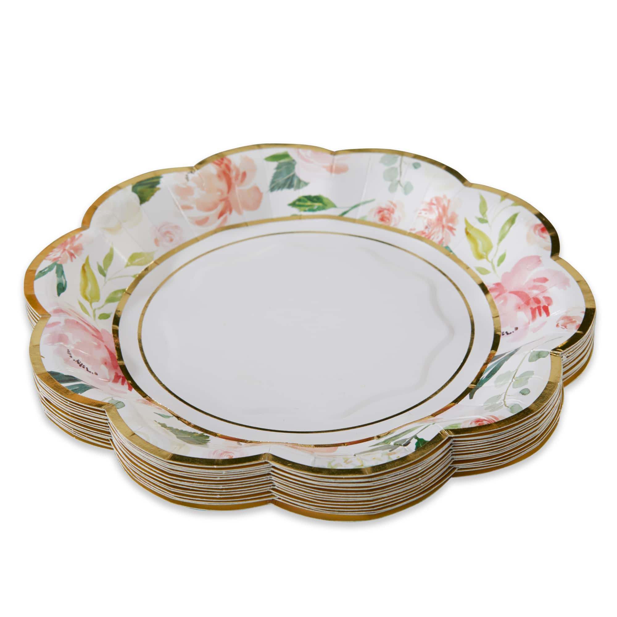 50 Piece 25 Guests Set Clear Plastic Disposable Dinner Plate Sets