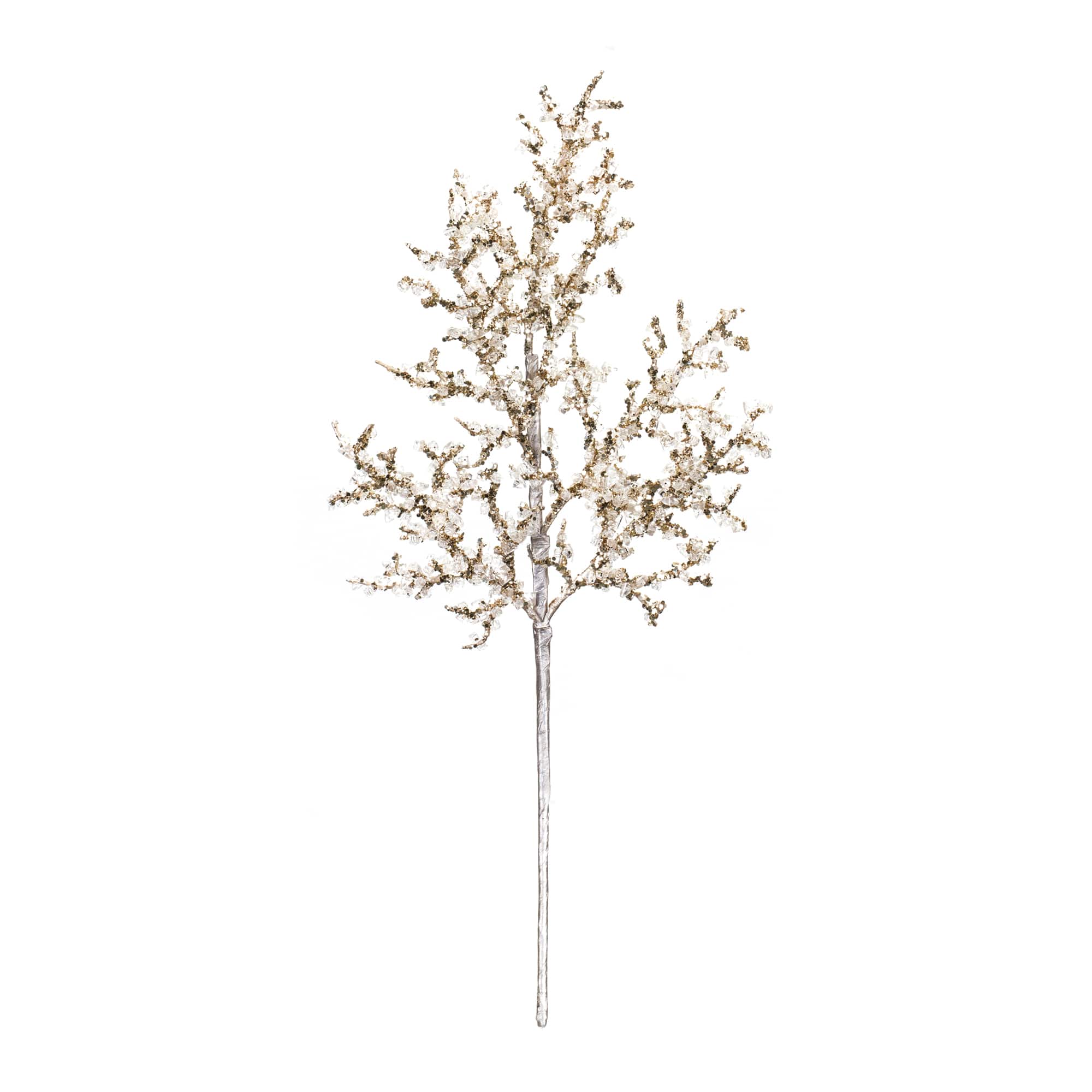 Glittery Gold Iced Twig Branches, 12ct.