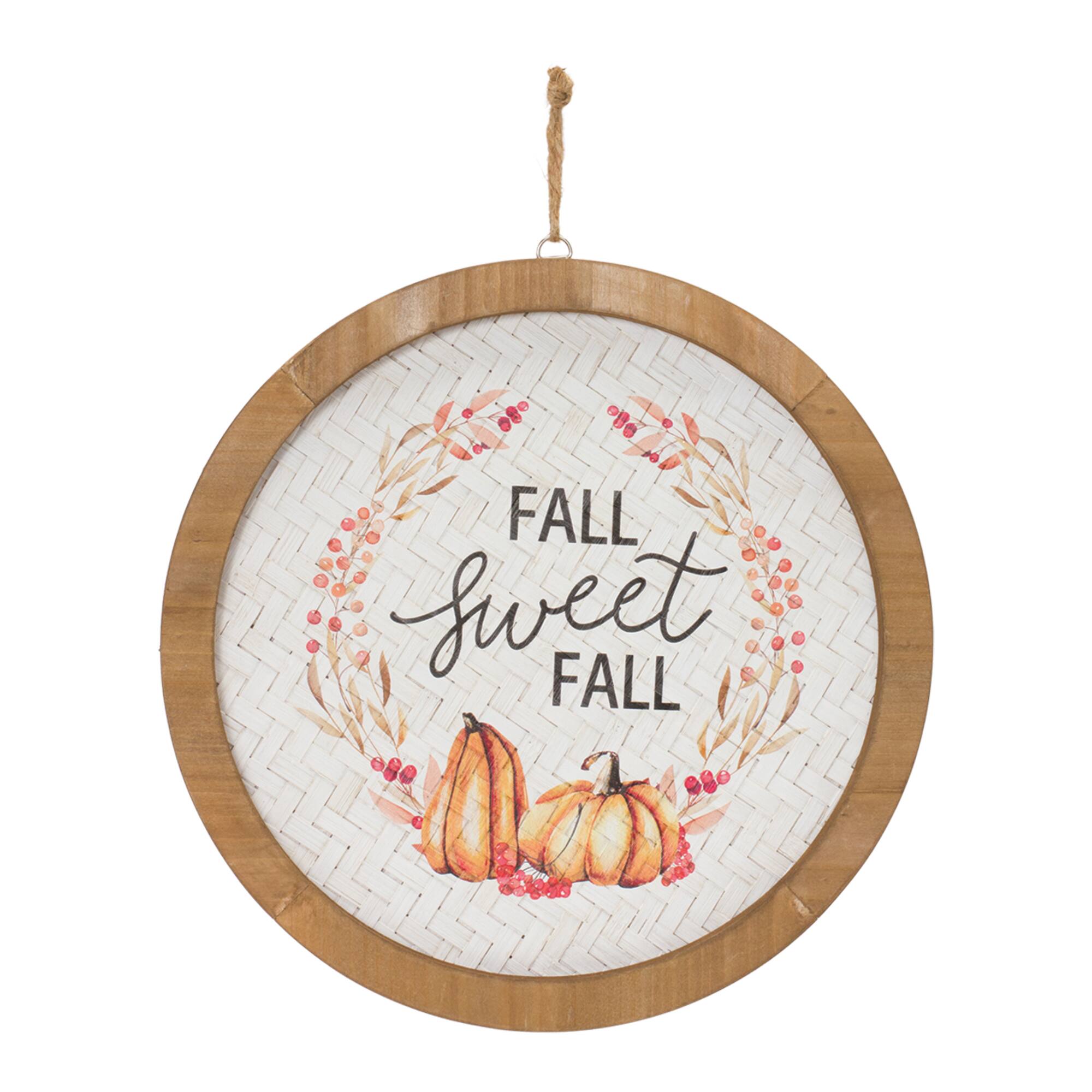 11.75&#x22; Fall Harvest Plaque Set