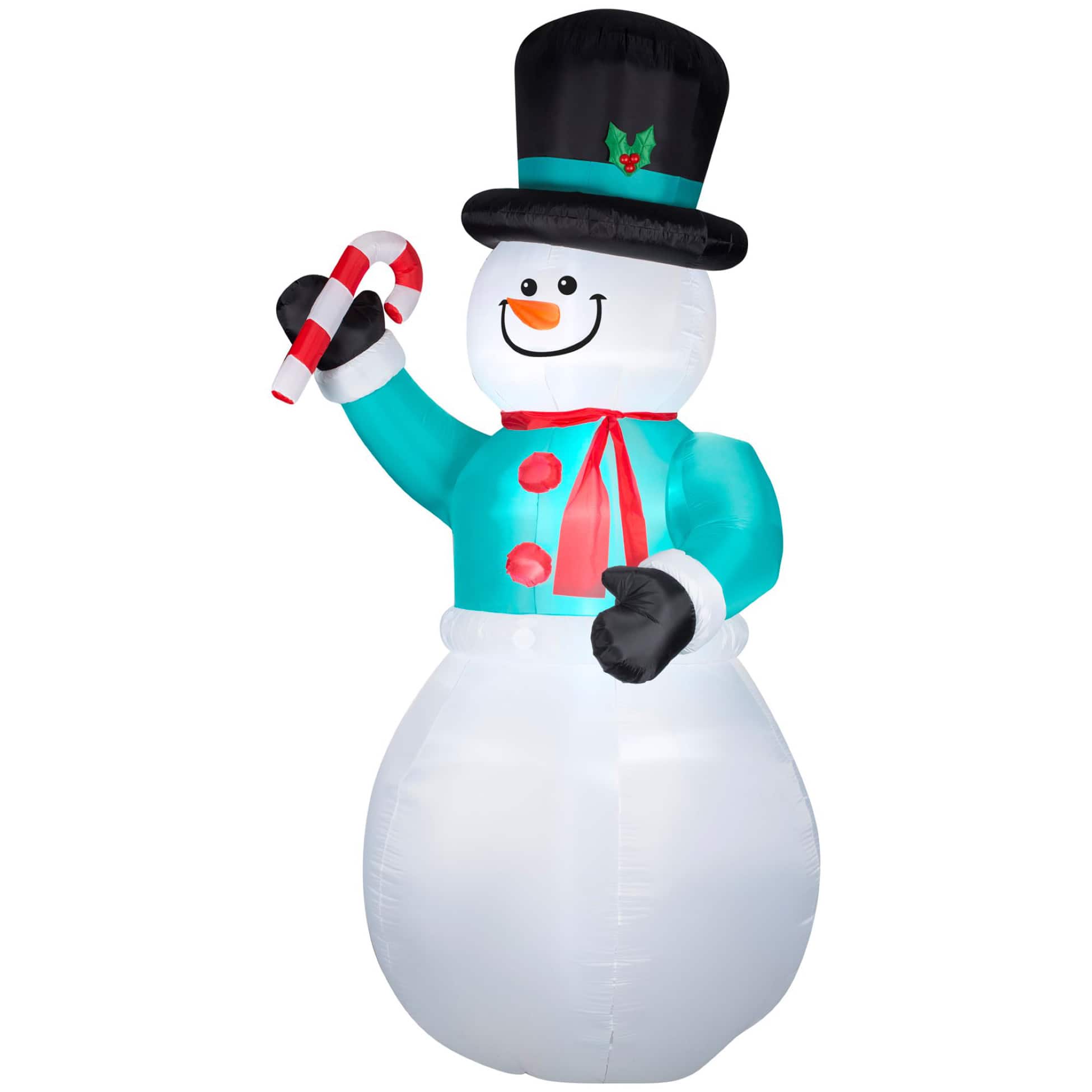 12ft. Airblown&#xAE; Inflatable Snowman with Candy Cane