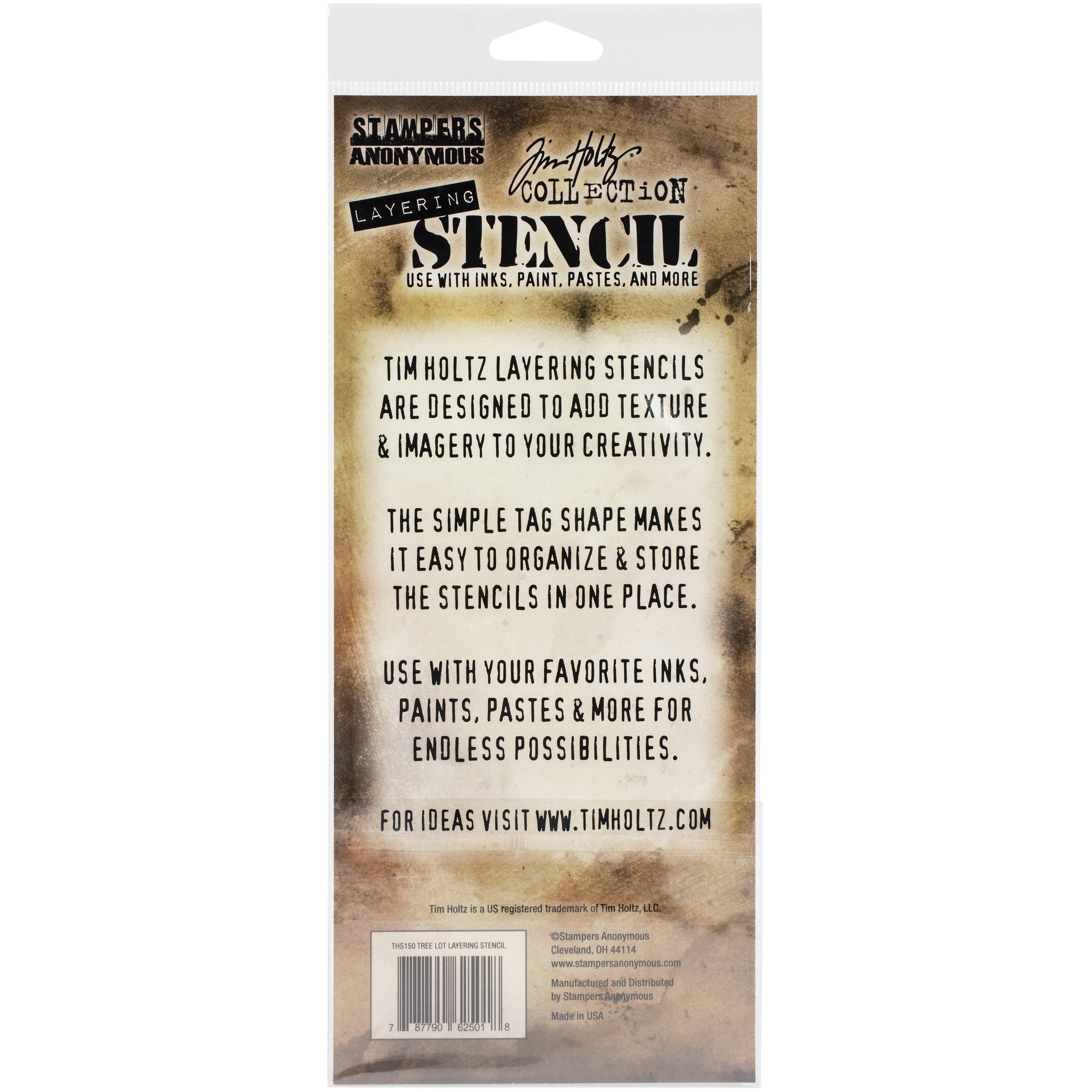 Stampers Anonymous Tim Holtz&#xAE; Tree Lot Layered Stencil