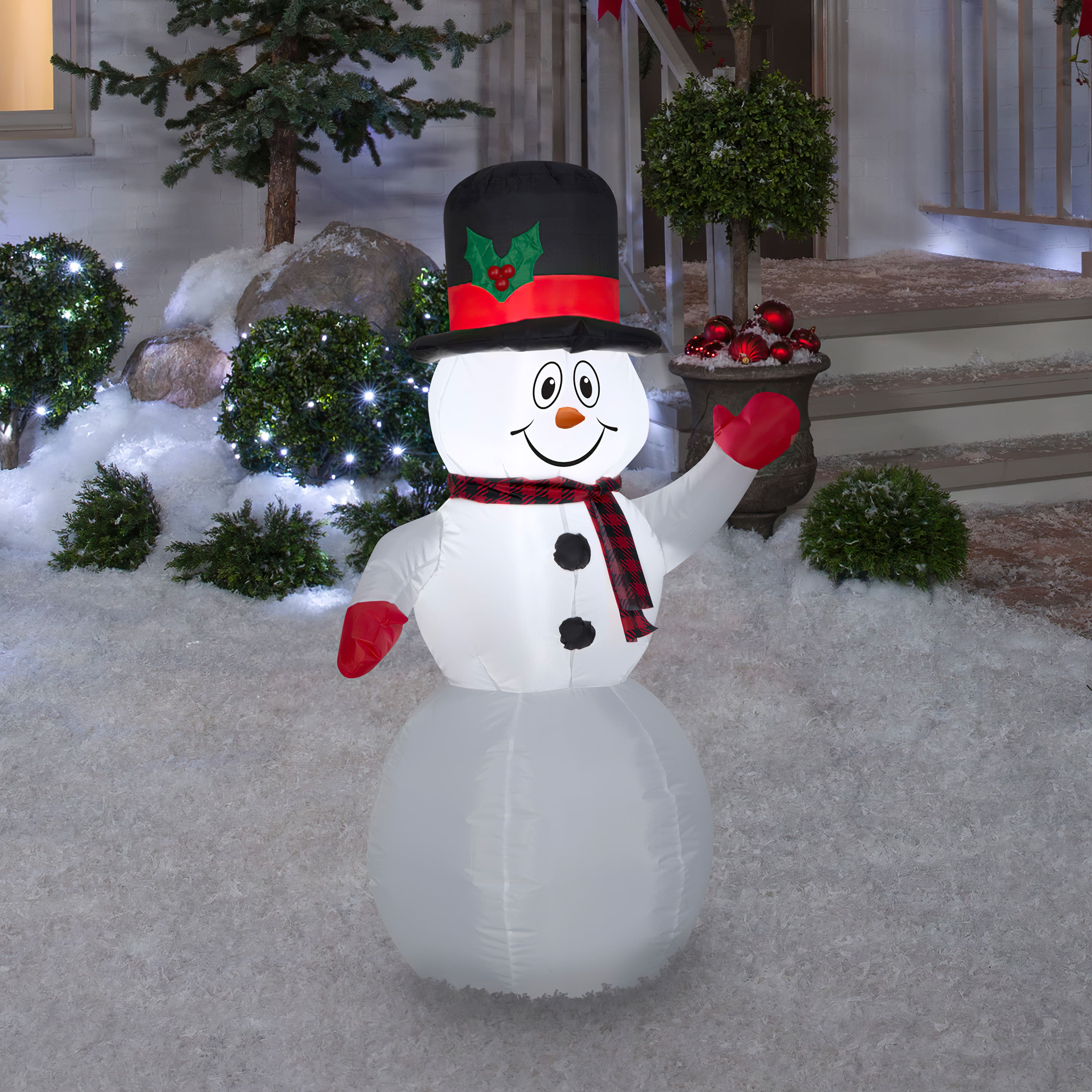 4ft. Airblown® Inflatable Christmas Snowman | Christmas Inflatables ...