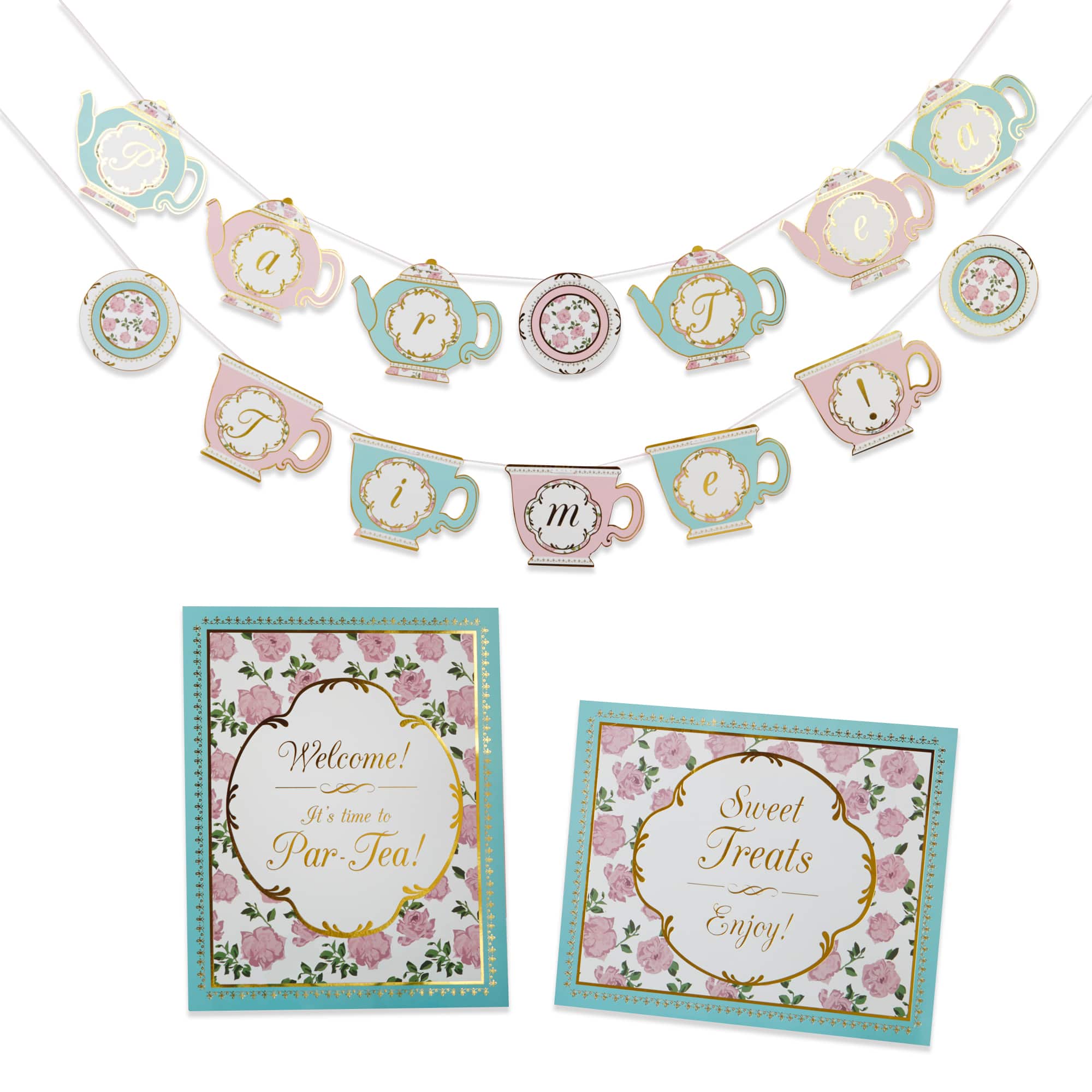 Kate Aspen® Tea Time Whimsy Par-Tea Time Party Decor Kit