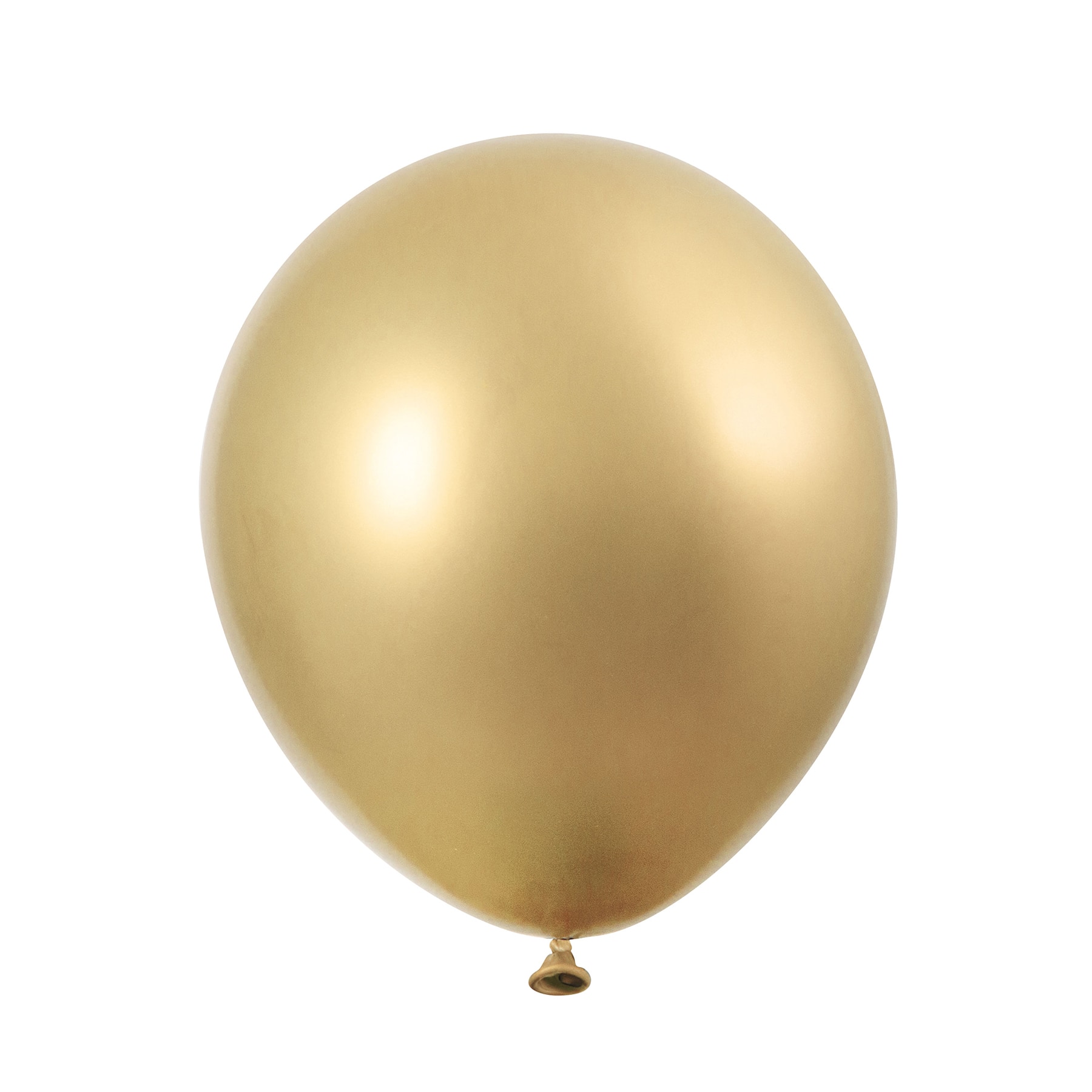 gold metallic number balloons