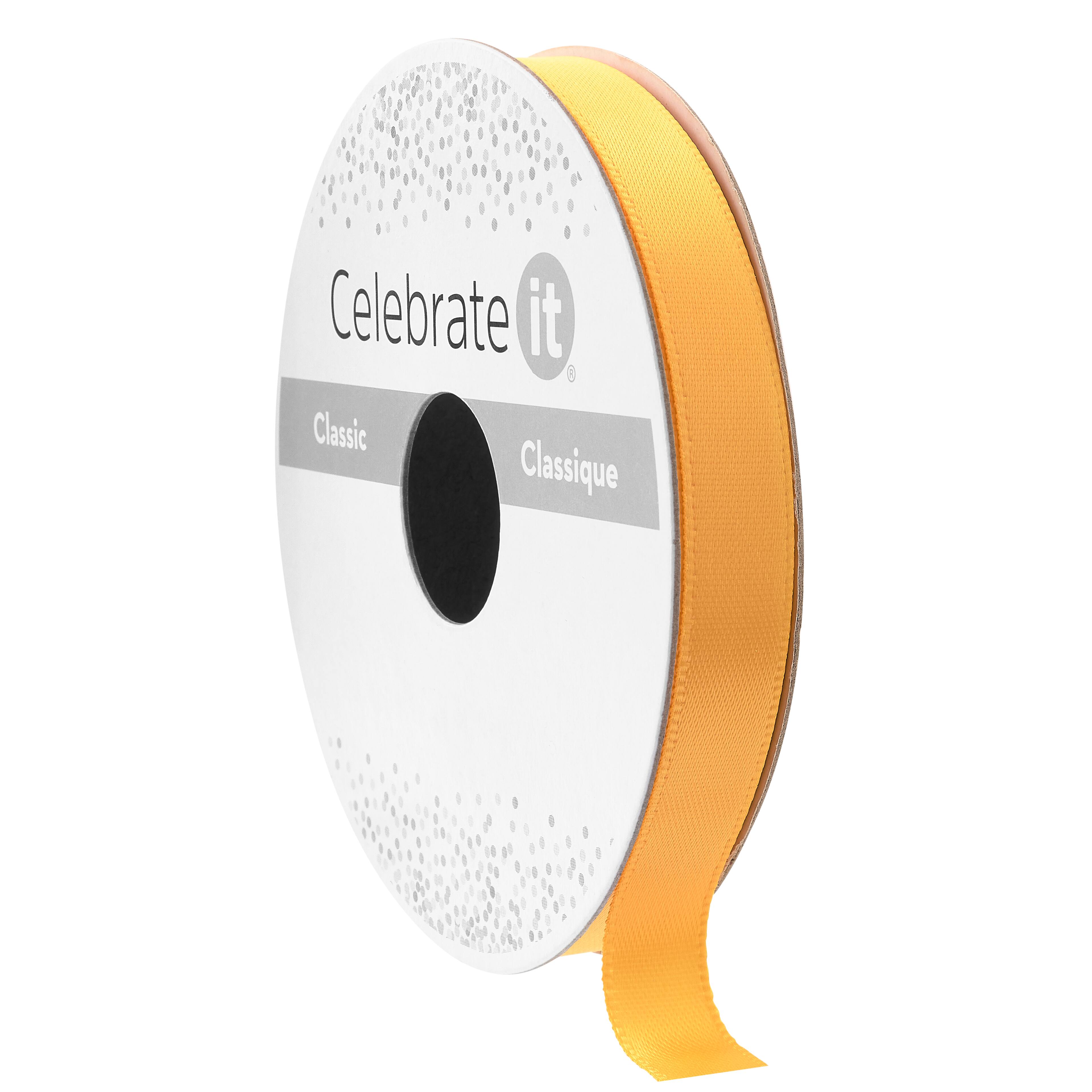3/8" x 15yd. Satin Double Face Ribbon by Celebrate It® Classic