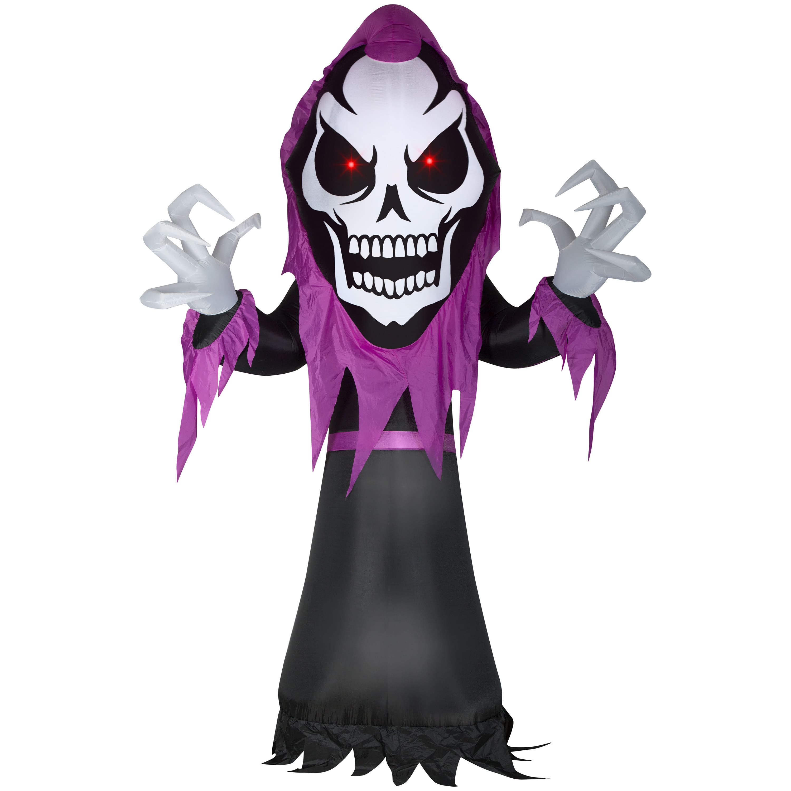 10ft. Airblown® Inflatable Halloween Skeleton Reaper with Red LED Eyes ...